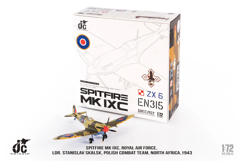 1/72 噴火式 Mk IXc 戰鬥機，斯坦尼斯瓦夫・斯卡爾斯基中校，英國皇家空軍波蘭戰鬥隊，北非，1943年