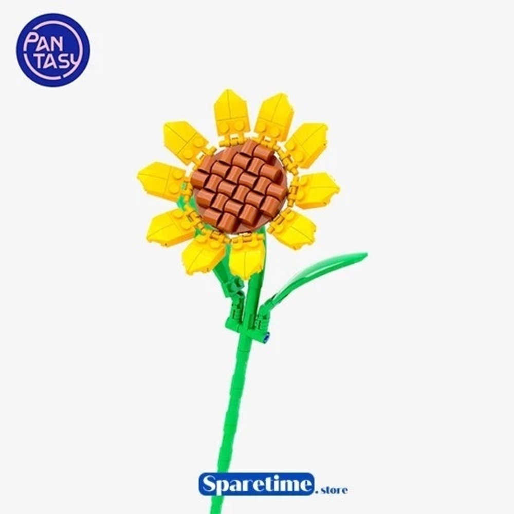 【PANTASY 拼奇】花園系列 向日葵 收藏積木 strc