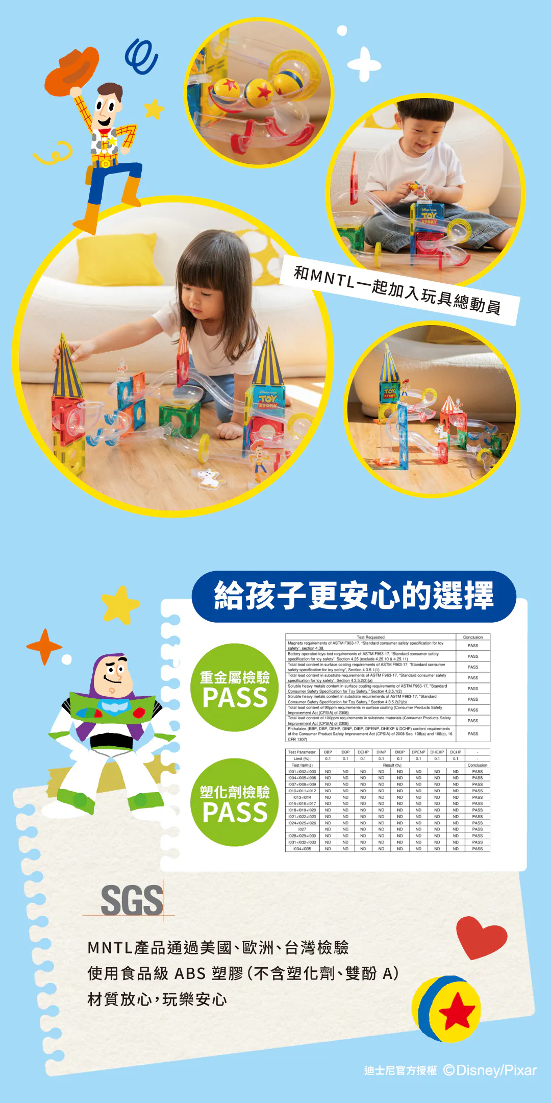 MNTL 玩具總動員旋轉滑梯磁力片