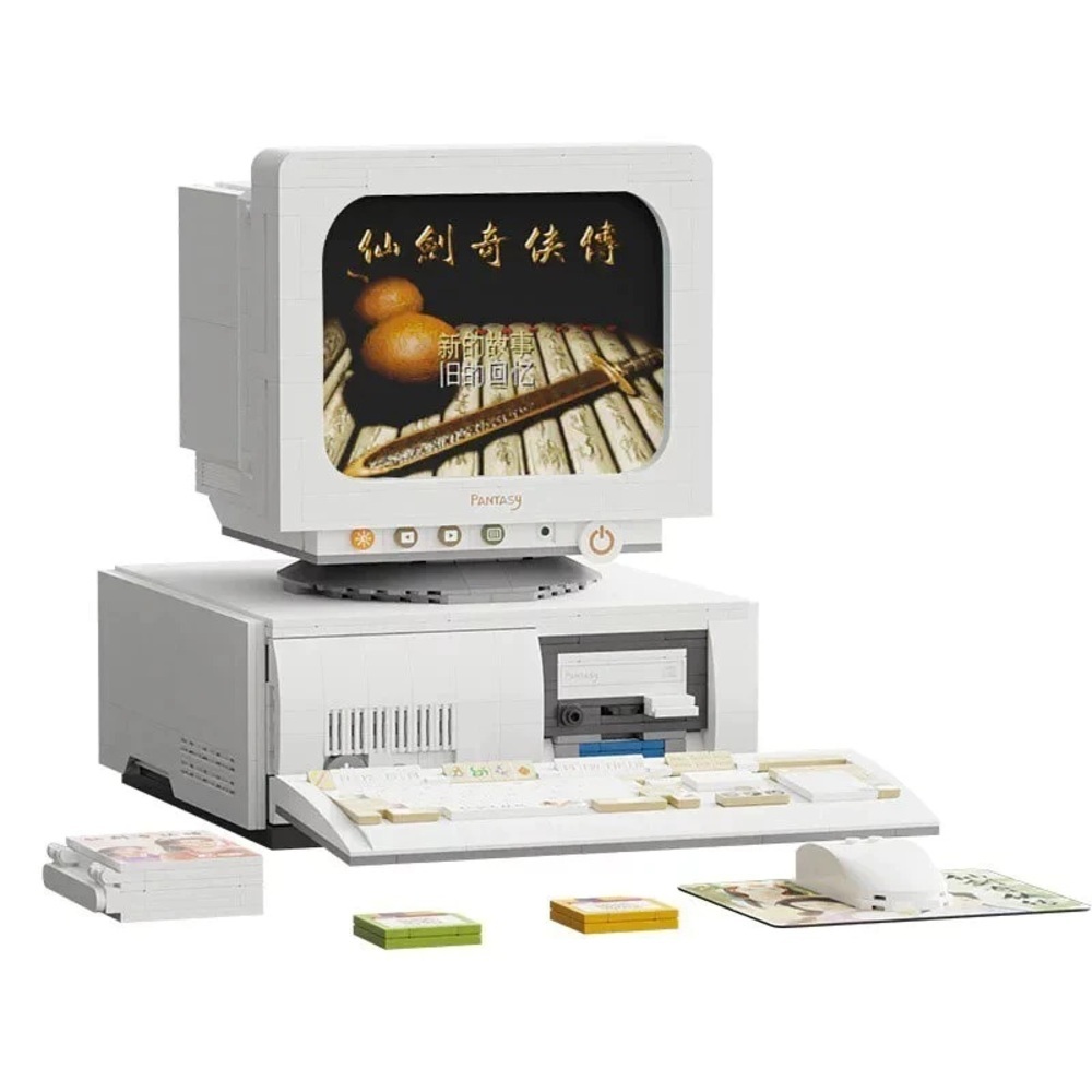 【PANTASY 拼奇】仙劍奇俠傳98柔情版 復古電腦 收藏積木(86230) strc