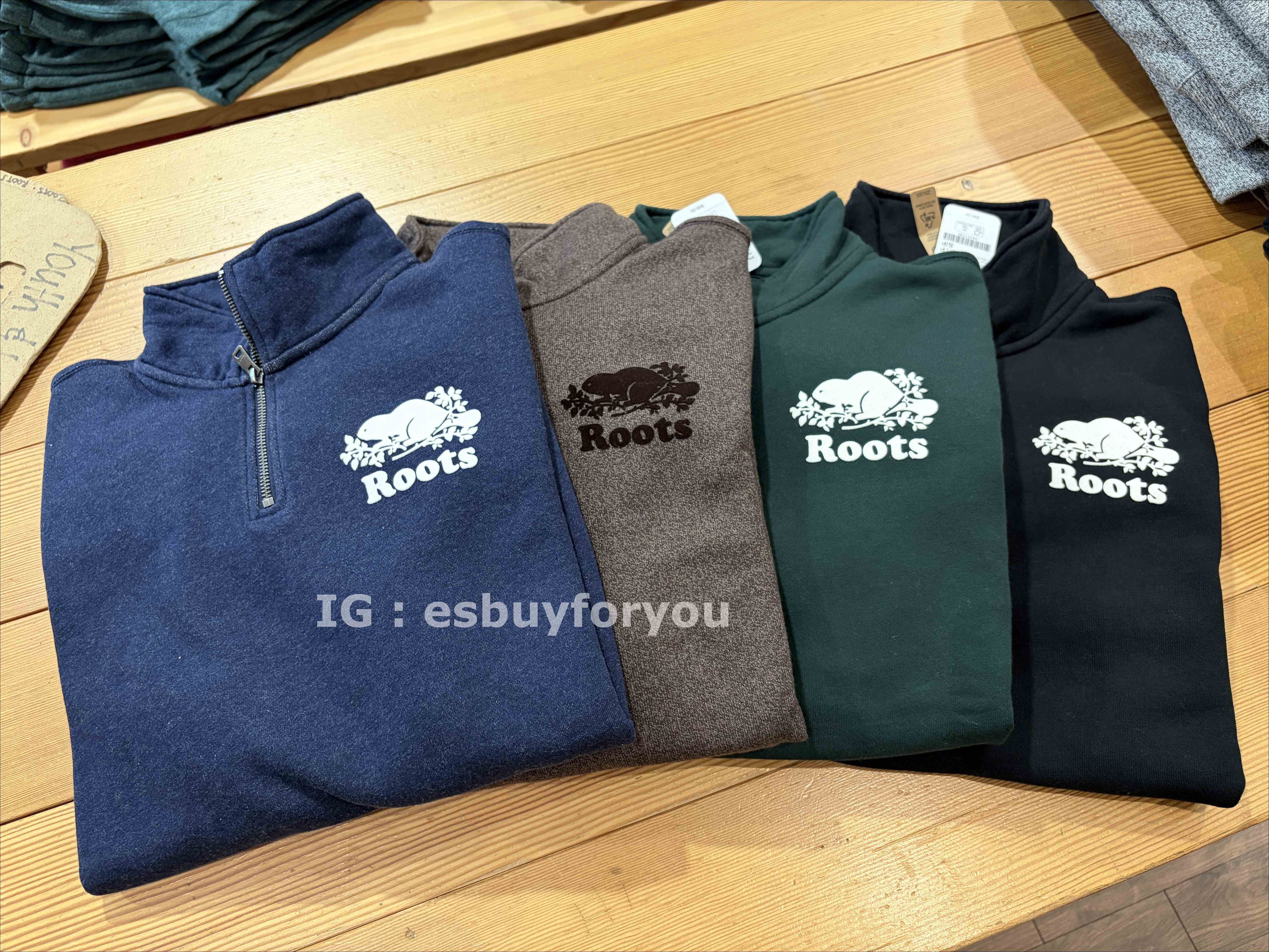 ROOTS 大人(Unisex) 有機棉 經典款 海狸 刷毛 半拉鍊外套 (4色)