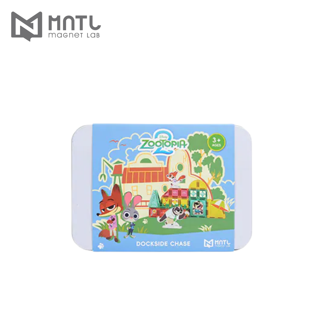 MNTL 小小磁力片 動物方城市 濕地碼頭 迪士尼授權 (38pcs)