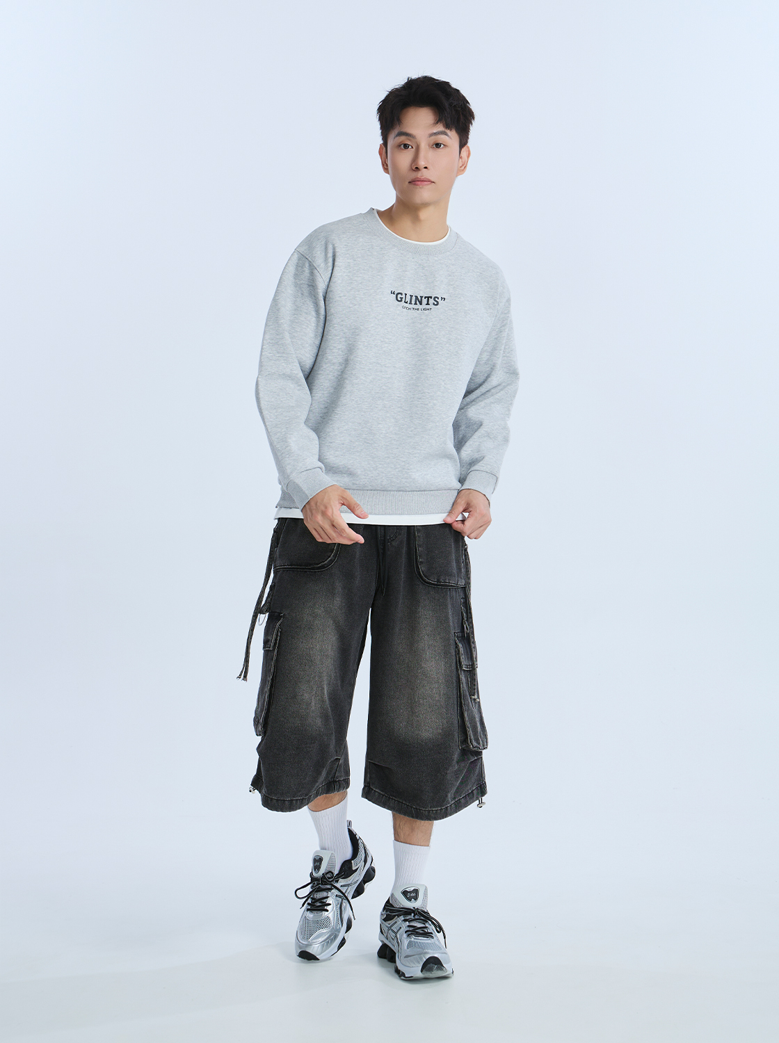 【期間限定】造型口袋牛仔短褲