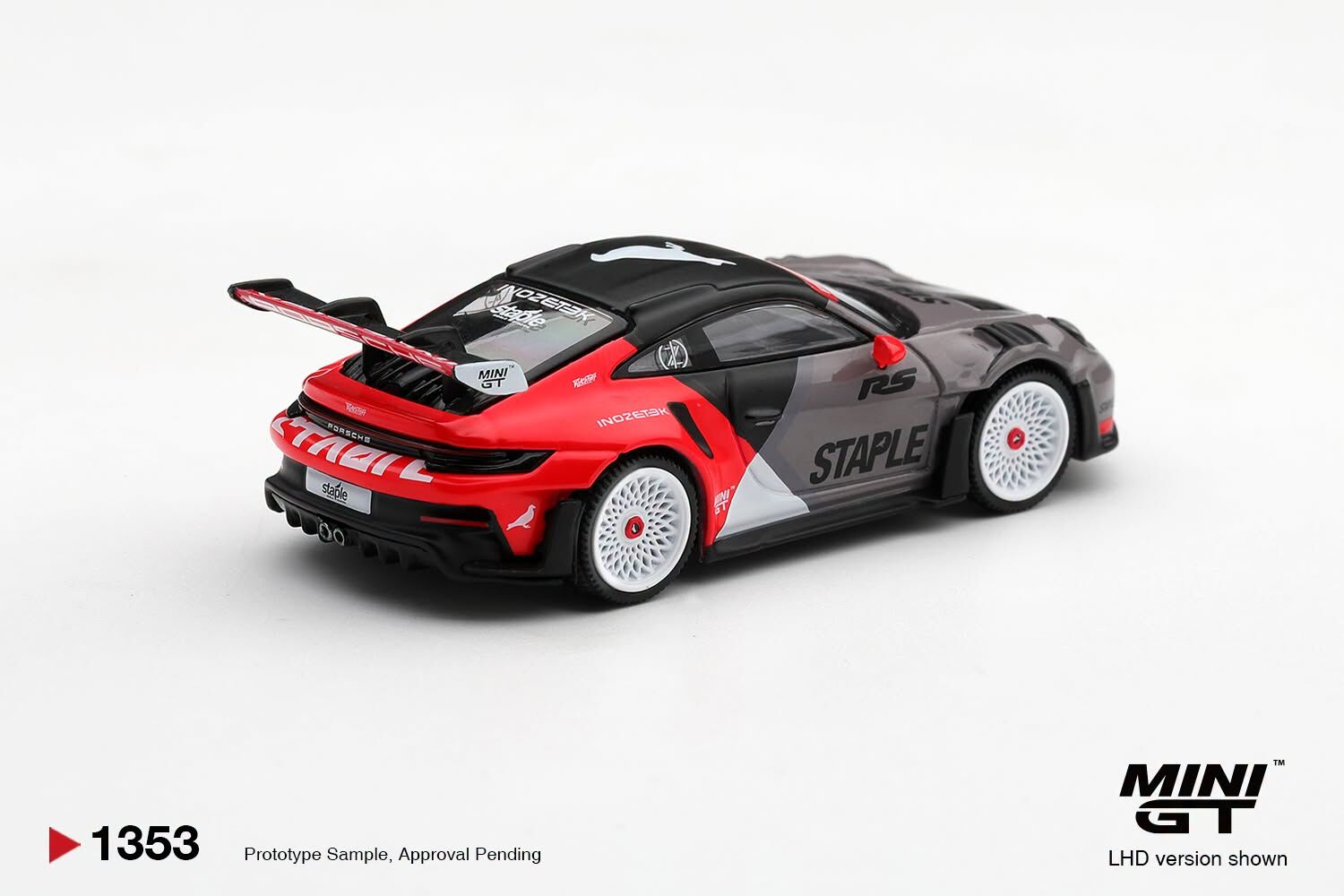 [Pre order] Mini GT #1353 Porsche 911 GT3 RS STAPLE x INOZETEK