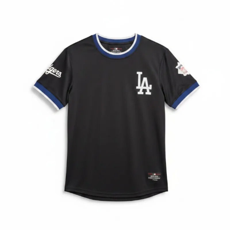 Mitchell & Ness LA OHTANI 黑色 道奇隊 大谷翔平 排汗 球衣 短T【MBPJS525202BK】