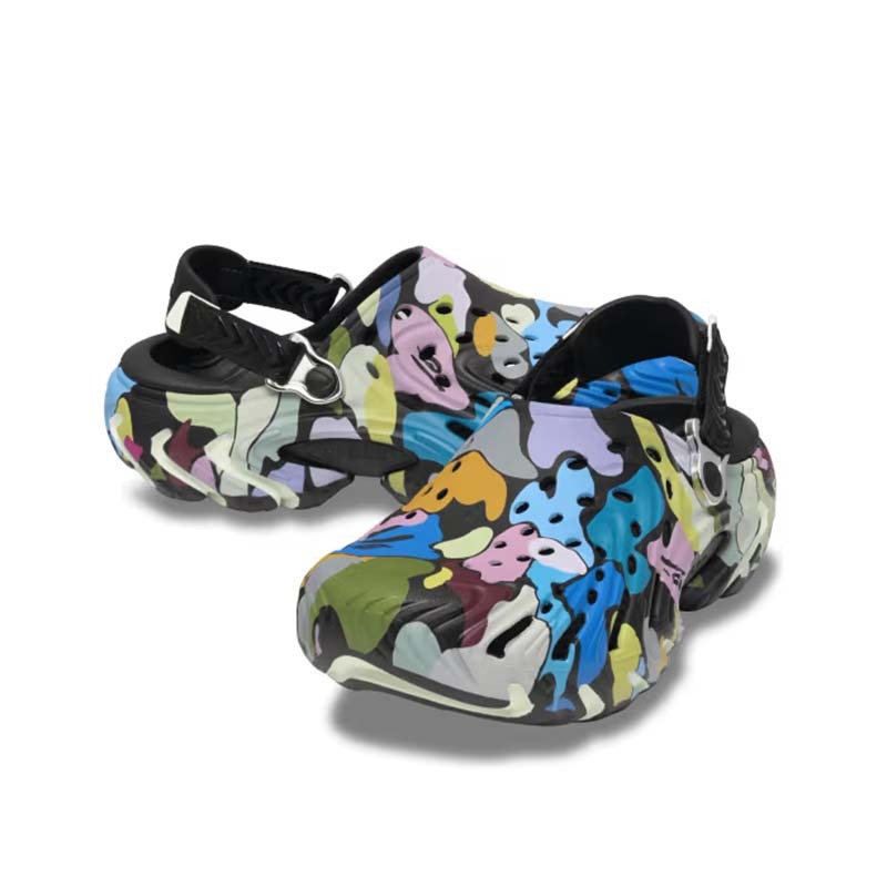 BAPE X CROCS ECHO 2 CLOG 糖果迷彩 洞洞鞋 拖鞋 黑色 212493-001 [台灣現貨]
