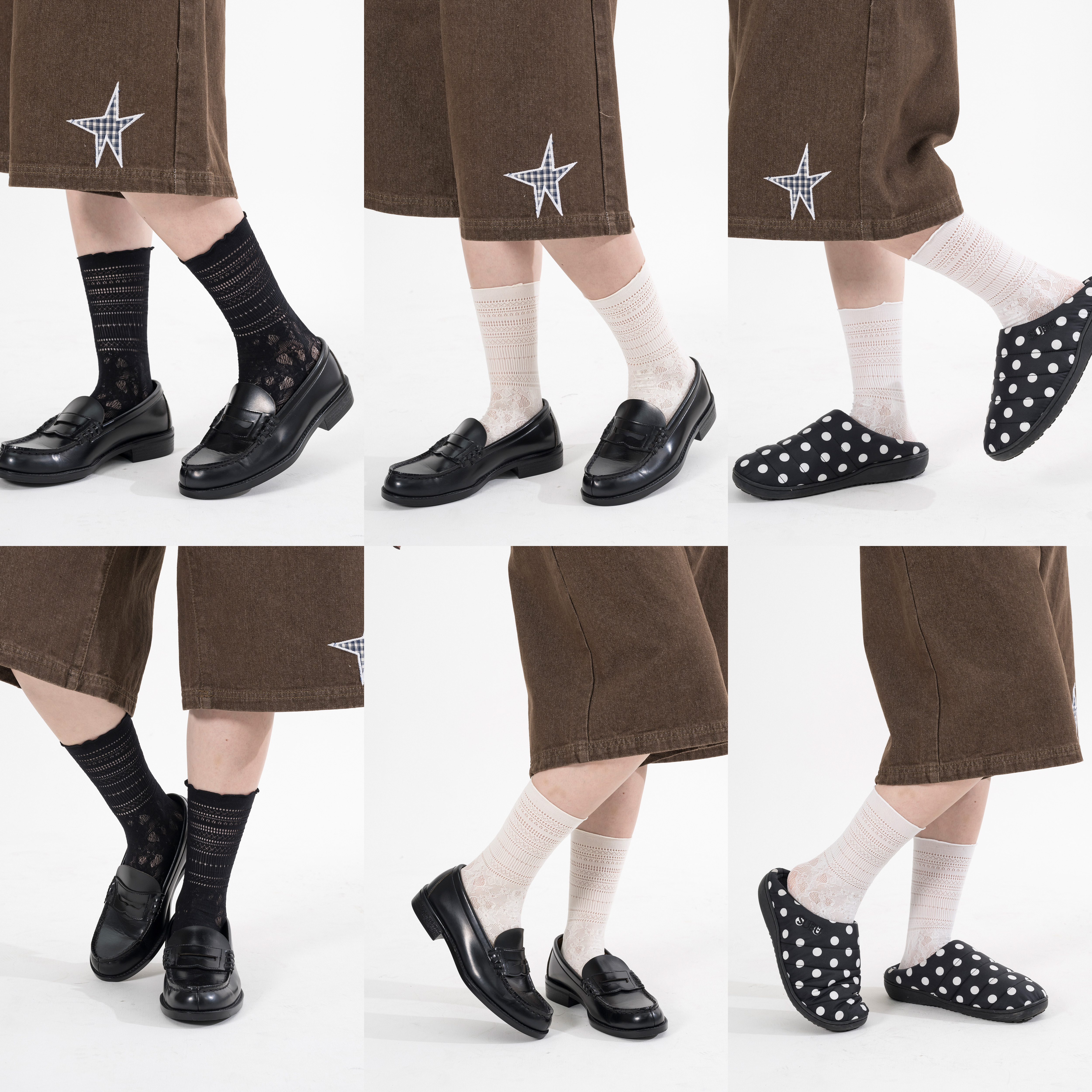 Lace Crew Socks 女裝 蕾絲中筒襪 [M-S2]