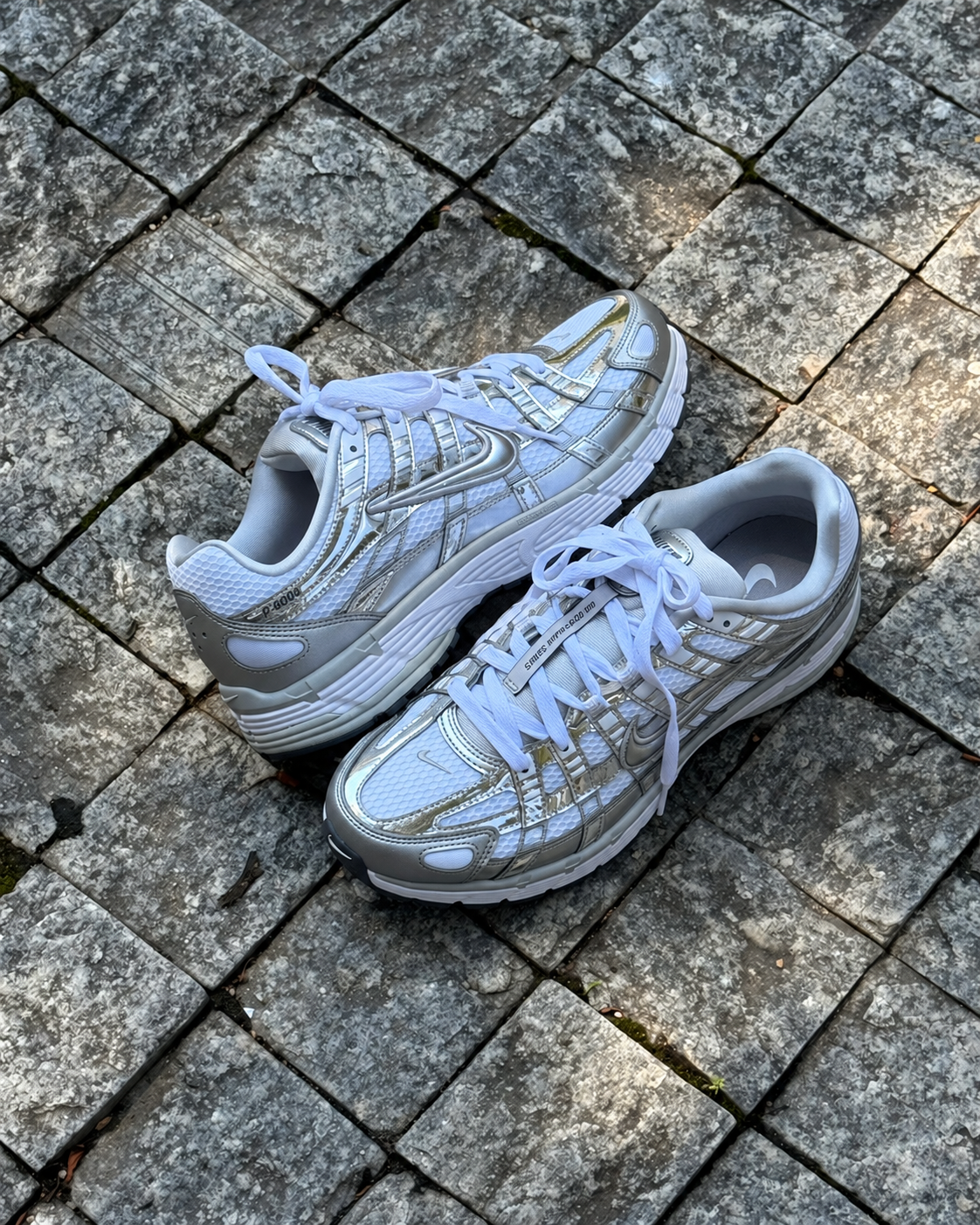 男女鞋 NIKE P-6000 'White Metallic Silver' 白銀 液態銀 老爹鞋 低筒 休閒鞋【CN0149-100】
