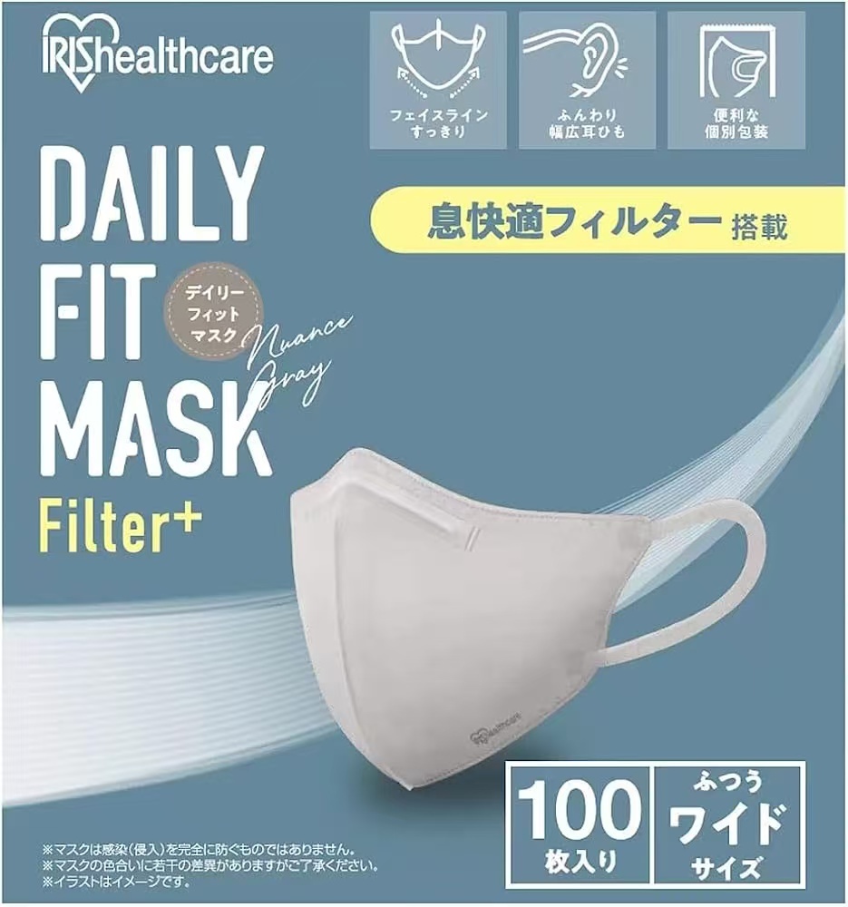 【預購】JM101505 日本 IRIS「息快適」超透氣立體口罩 (100片裝)