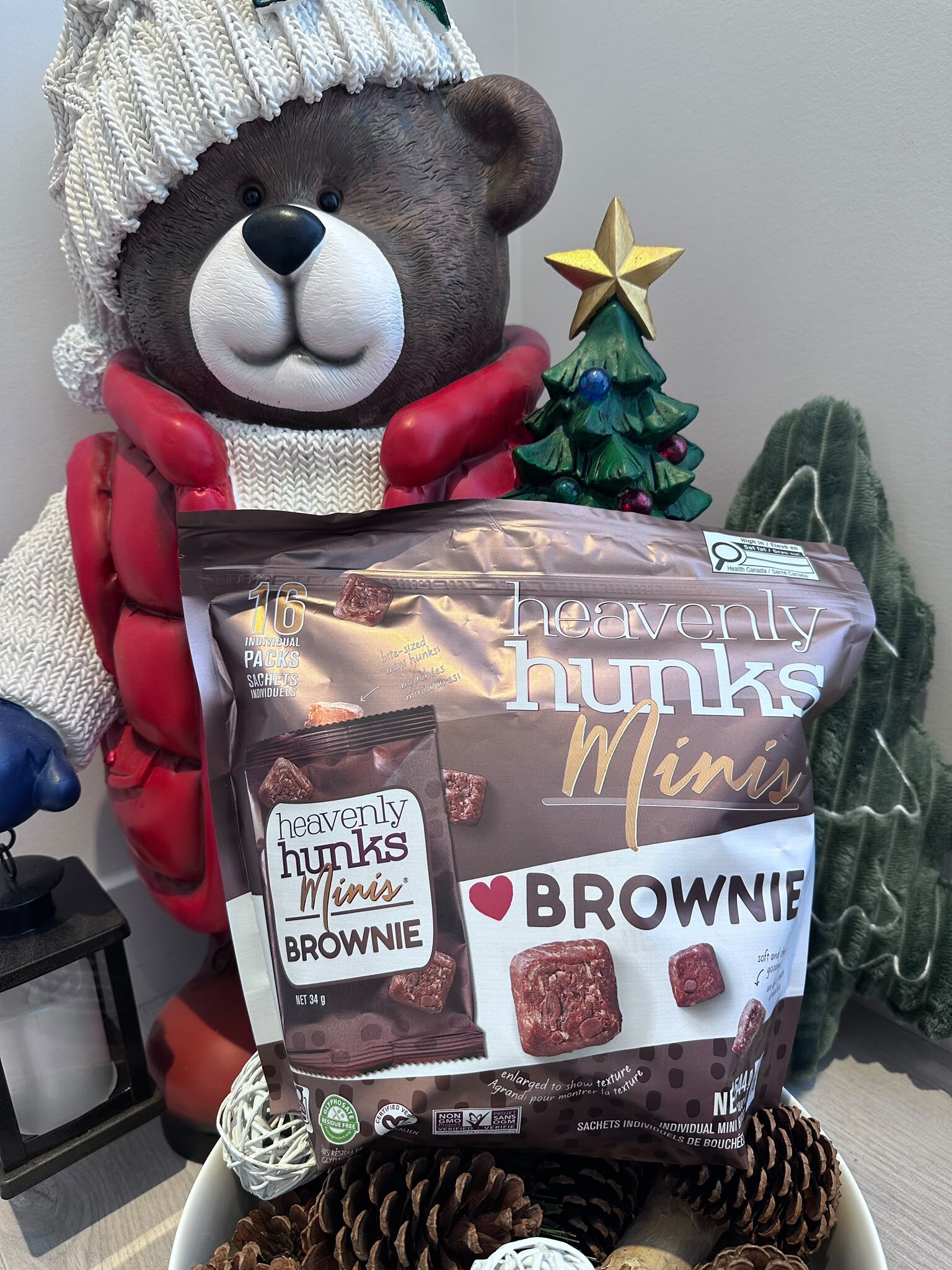 WT11 Heavenly Hunks Brownie 迷你布朗尼蛋糕 34g X16個  **到期日: 約 2027/05 (限時購買至10月16日晚上11:59)