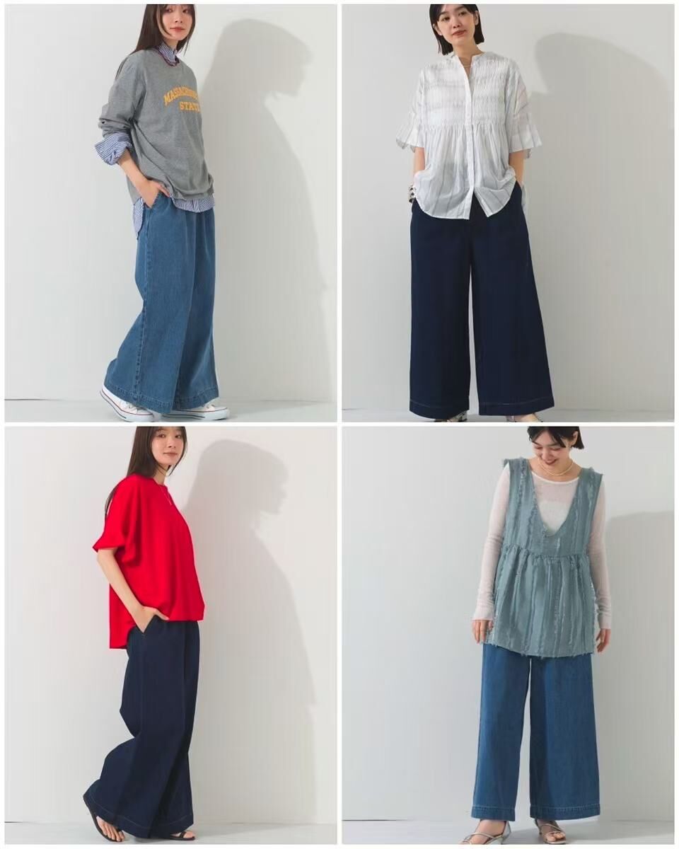 【預購】JM101510 OMNES 超顯瘦闊腳牛仔褲