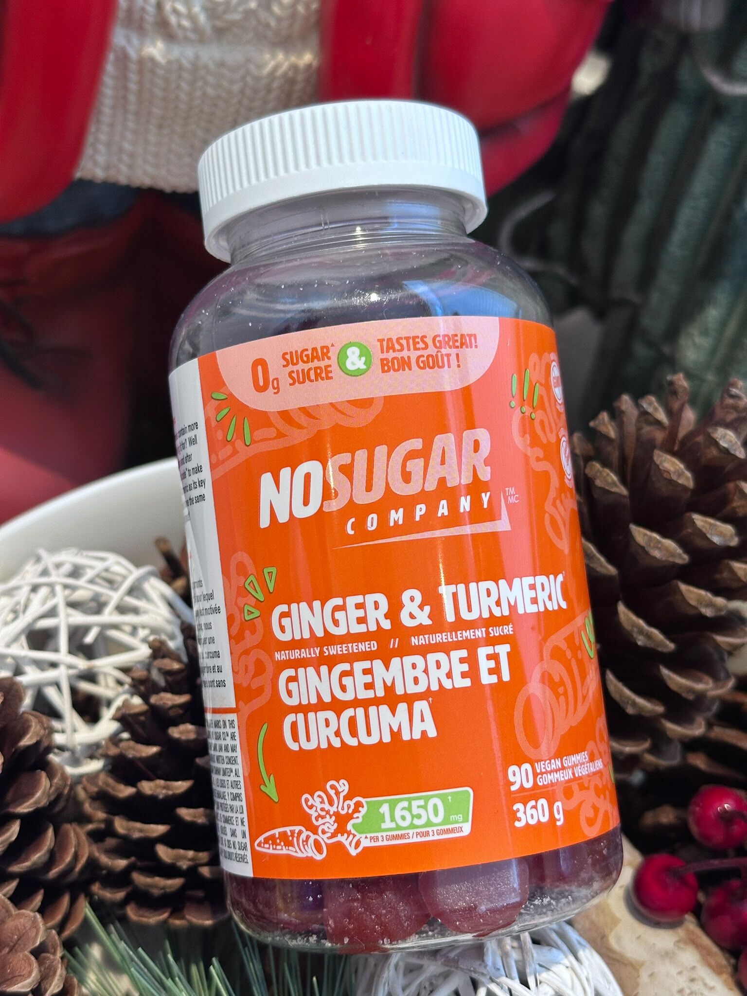 WT52 No Sugar 無糖薑黃軟糖 90粒  **到期日:約 2027/09