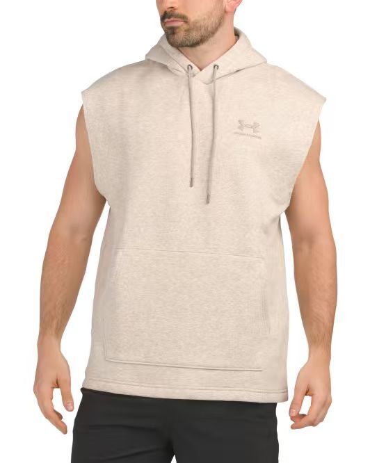 【預購】UNDER ARMOUR N101515 男裝無袖連帽上衣 (米色)