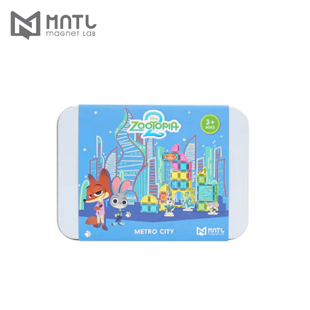 MNTL 小小磁力片 動物方城市 都會中心 迪士尼授權 (38pcs)