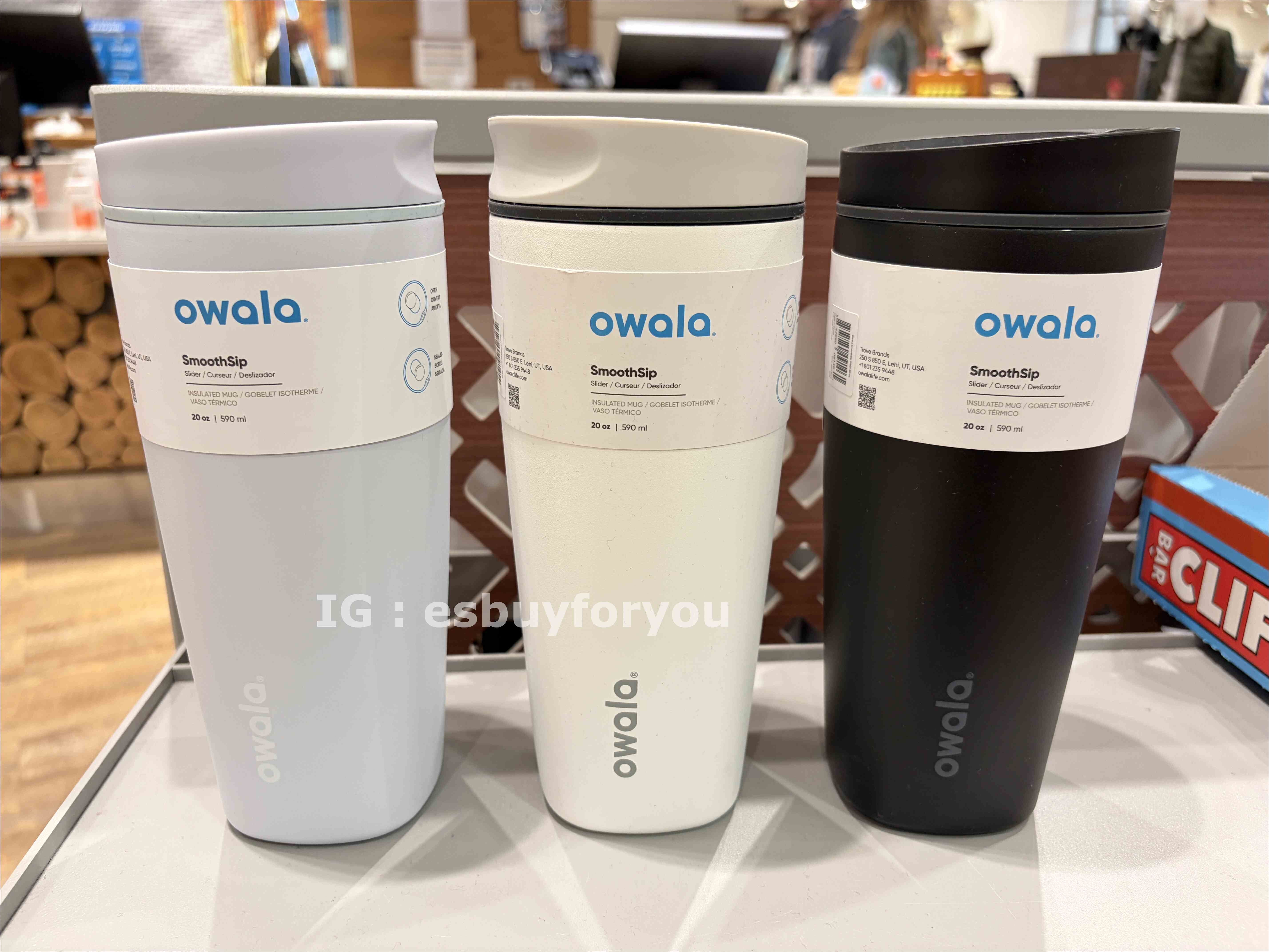 Owala(20oz 590ML) 不鏽鋼 SmoothSop Tumbler 水杯/咖啡杯 (多色)