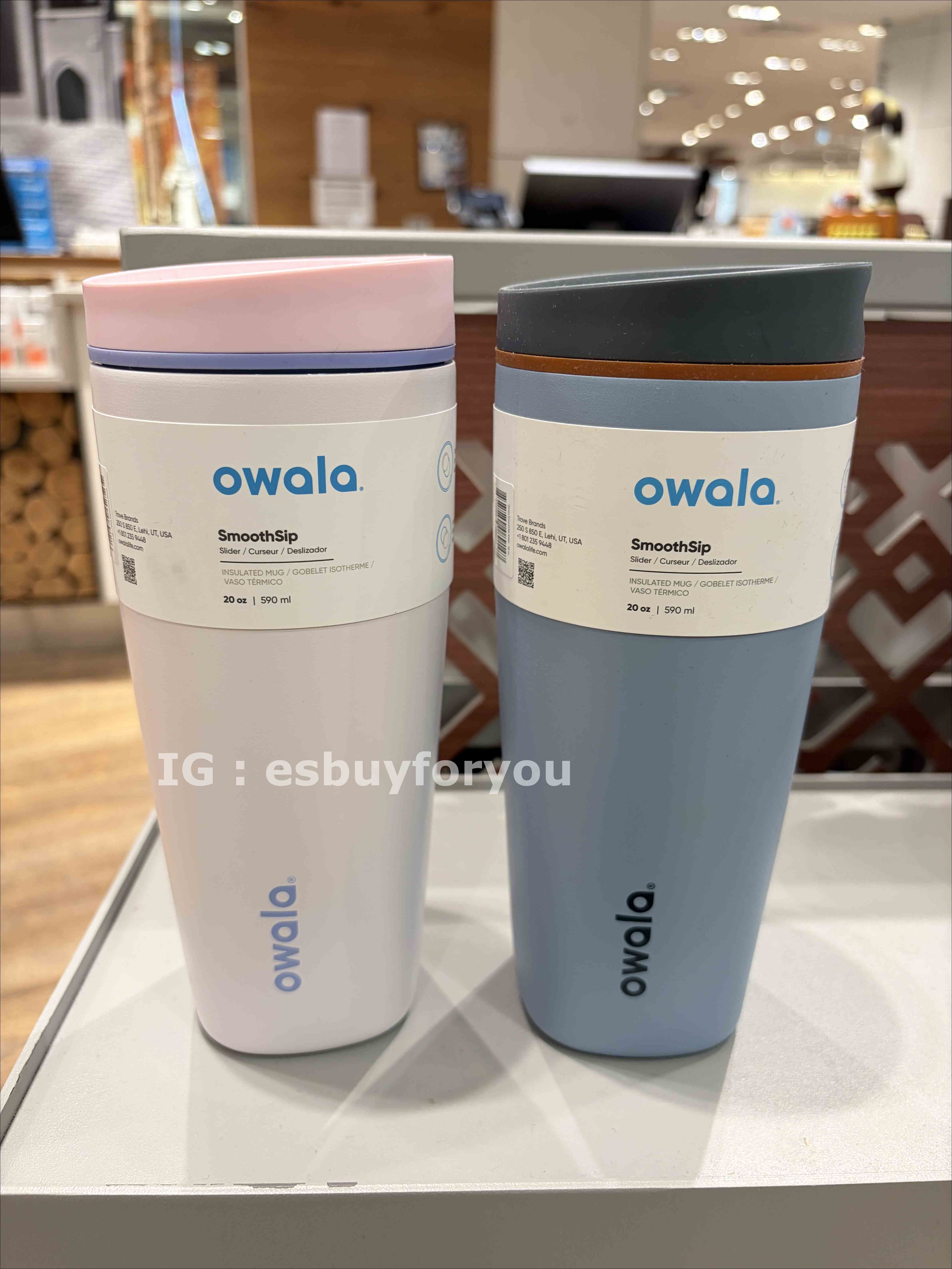 Owala(20oz 590ML) 不鏽鋼 SmoothSop Tumbler 水杯/咖啡杯 (多色)