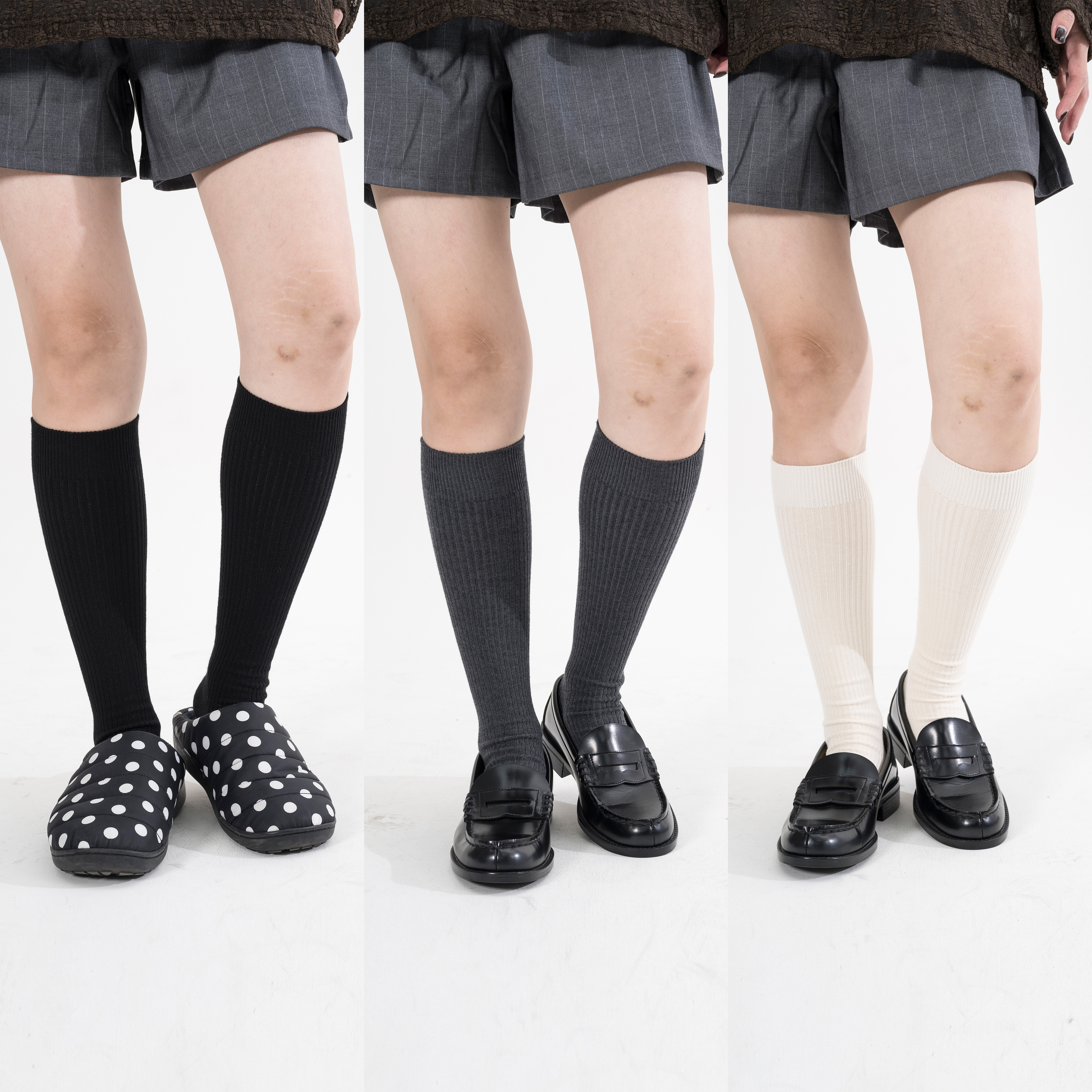 Wool Knee High Socks 女裝 羊毛 及膝長襪 [M-S4]