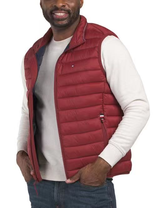 【預購】TOMMY HILFIGER N101519 男裝羽絨背心 (紅色)