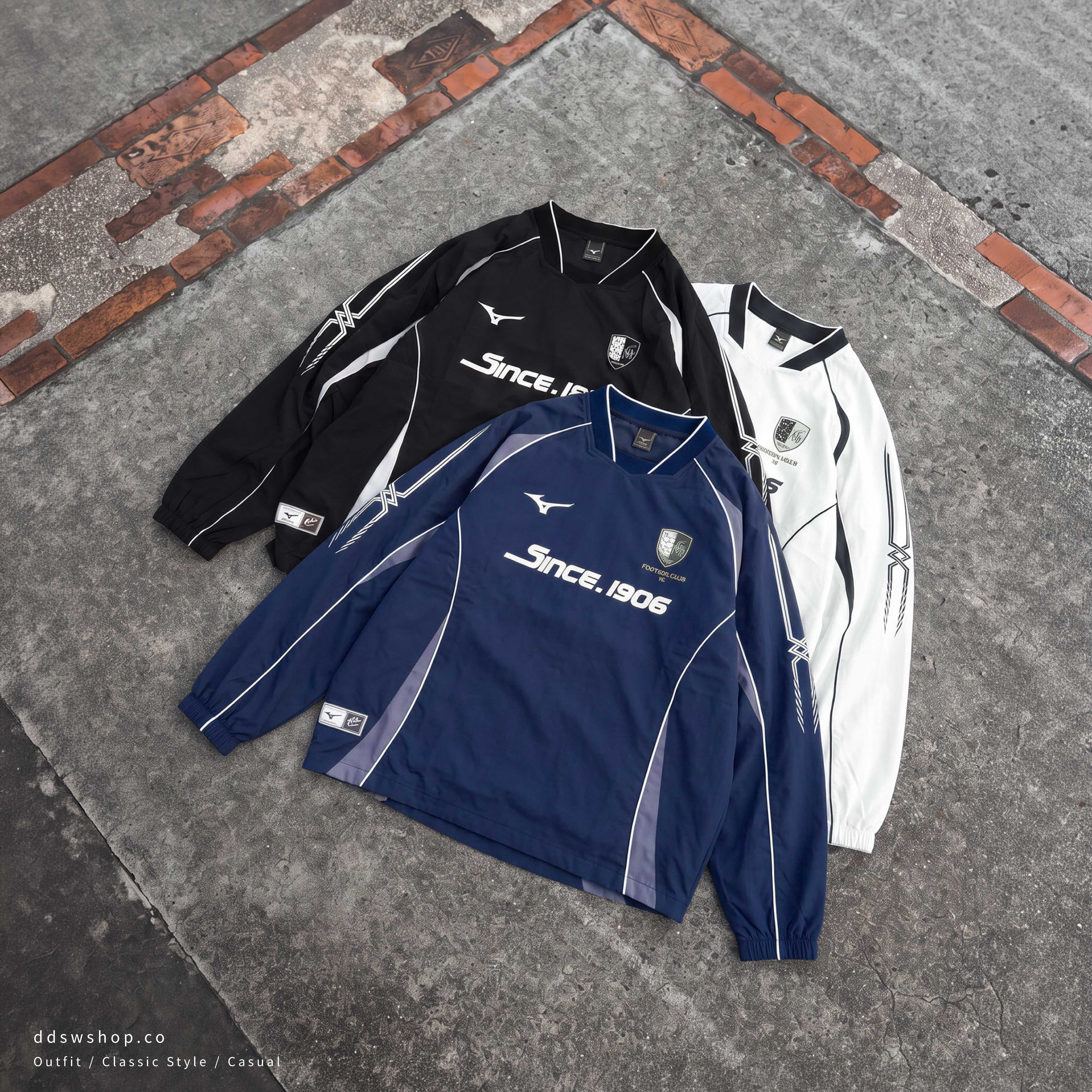 Mizuno SINCE.1906復古足球球衣 三色