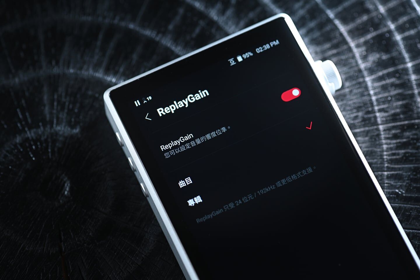 同樣支援 Crossfeed、ReplayGain 等功能。
