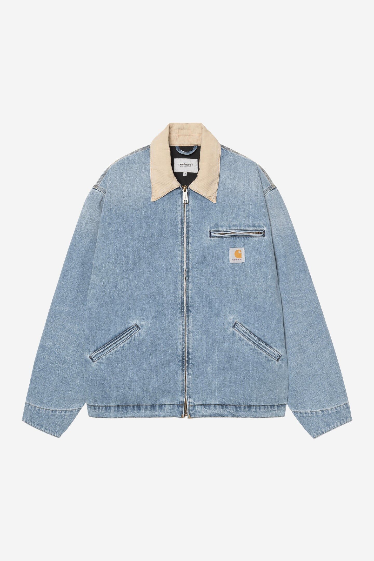 Carhartt OG Detroit Jacket - Light Blue / Dusty H Brown