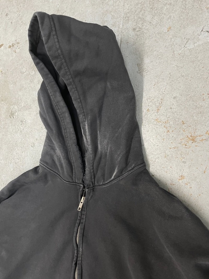 MOOJIMOOJI - OVERSIZE ZIP-UP HOODIE - AGED BLACK