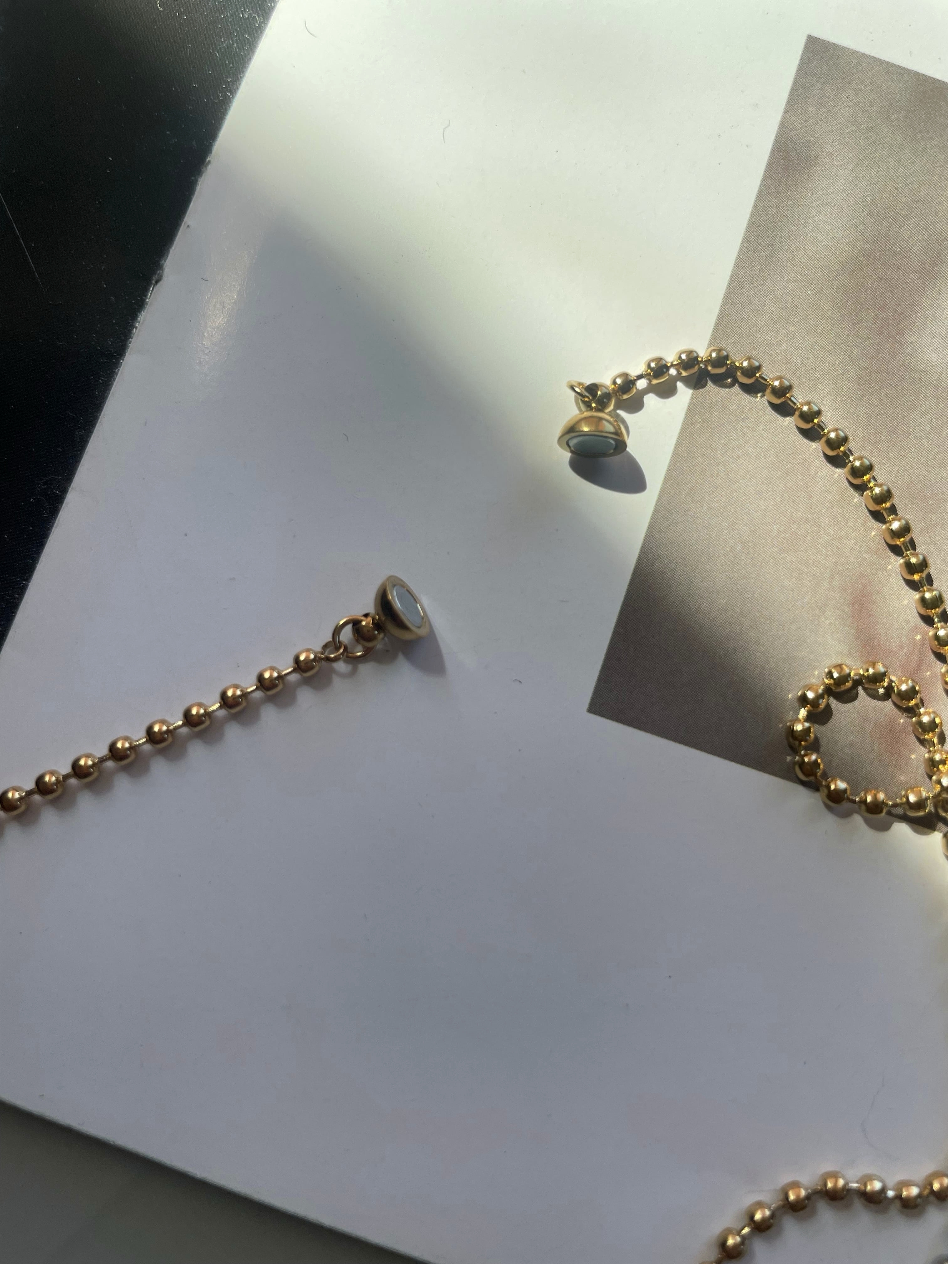 MG mini ball chain necklace