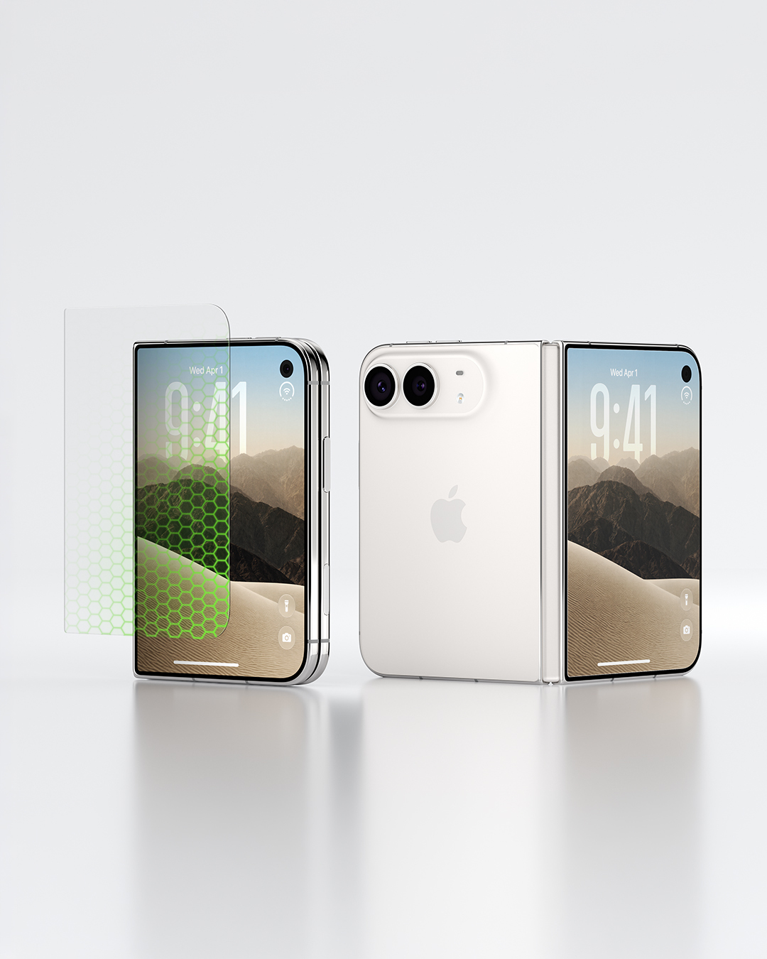 ScreenForce™ Titan SmartShield 防反光外螢幕保護貼 (適用於 iPhone Duo)
