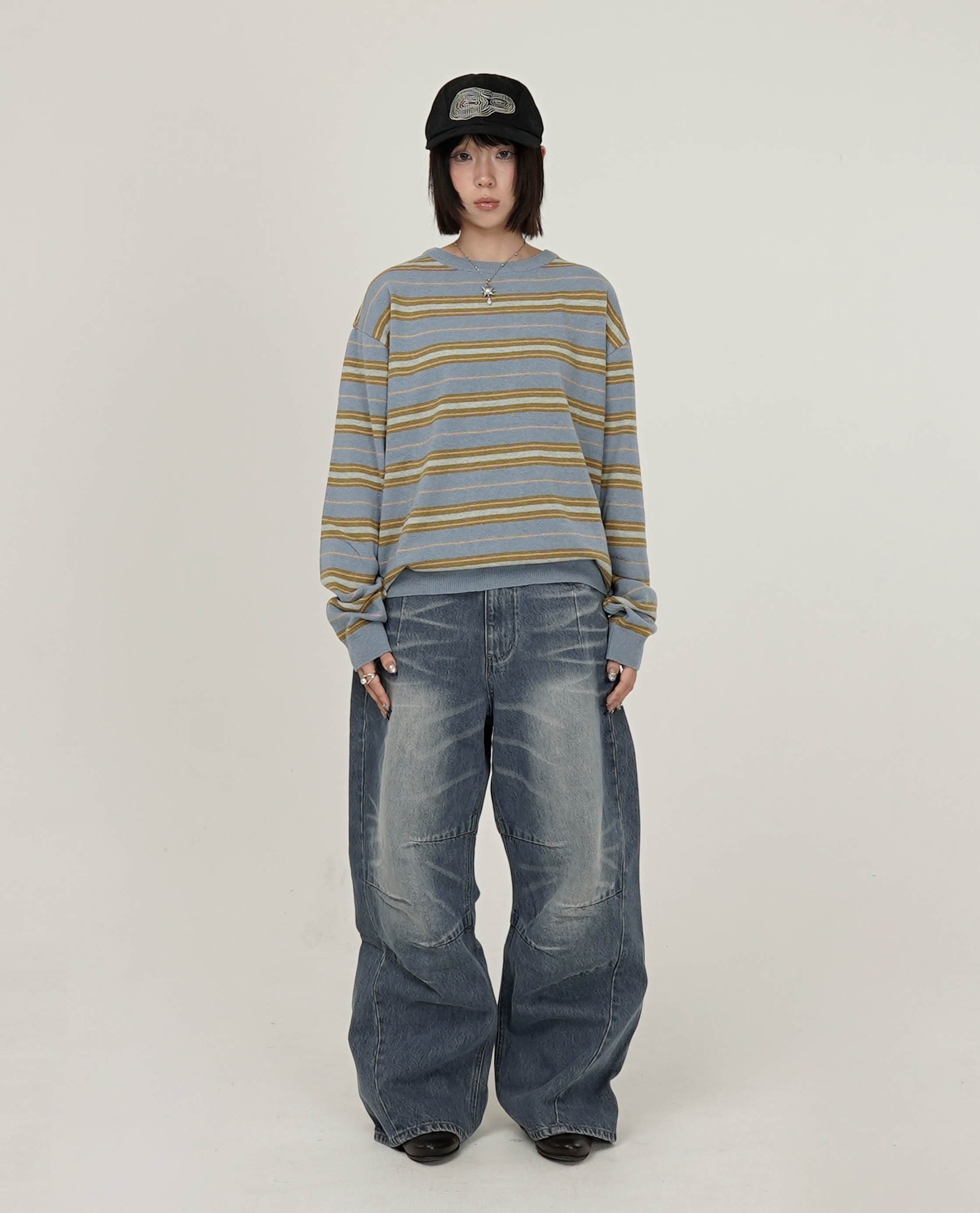 999HUMANITY EASY STRIPE KNIT - 26FW