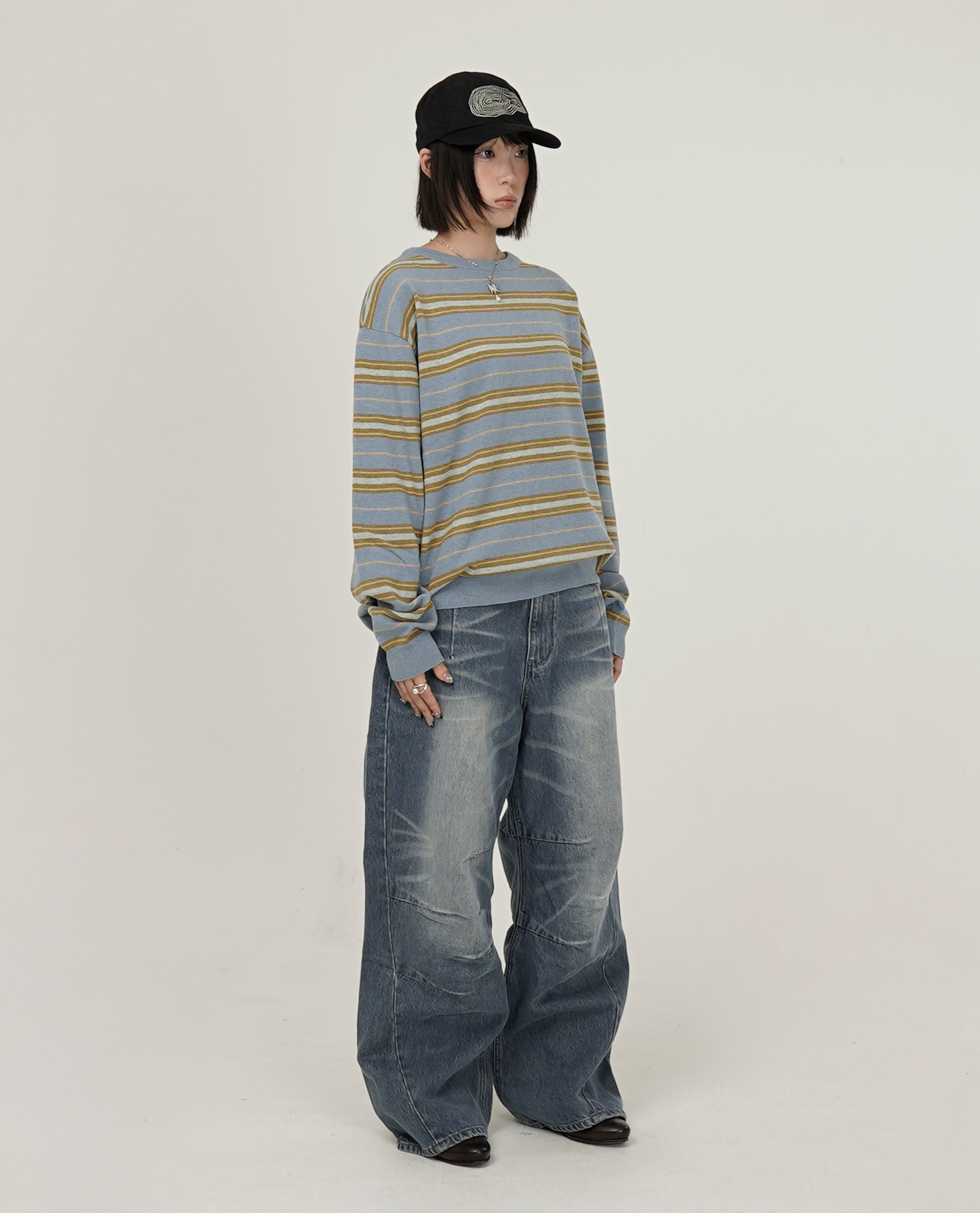 999HUMANITY EASY STRIPE KNIT - 26FW