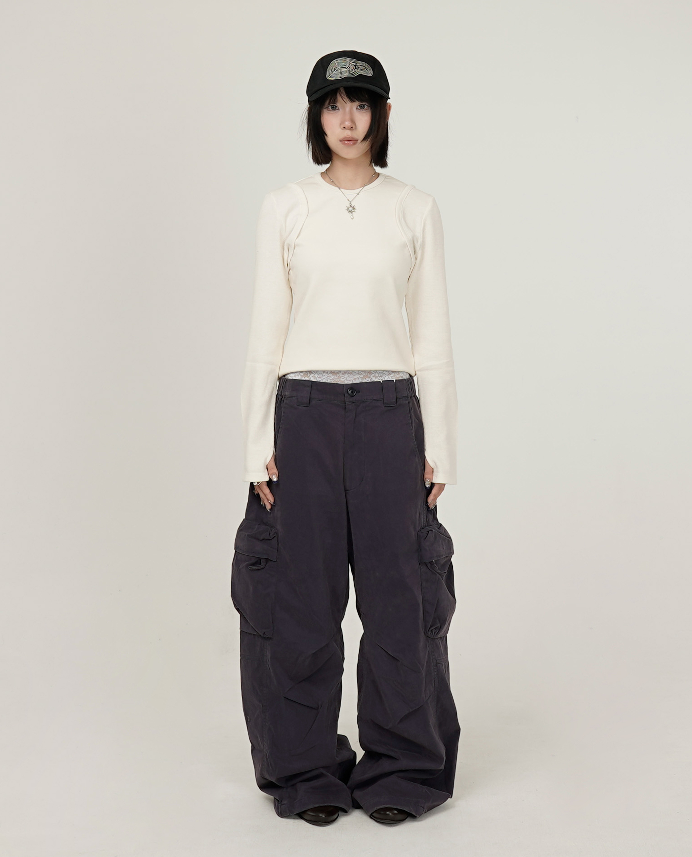 999HUMANITY ADVENTURE BLEACHED CARGO PANT - 26FW