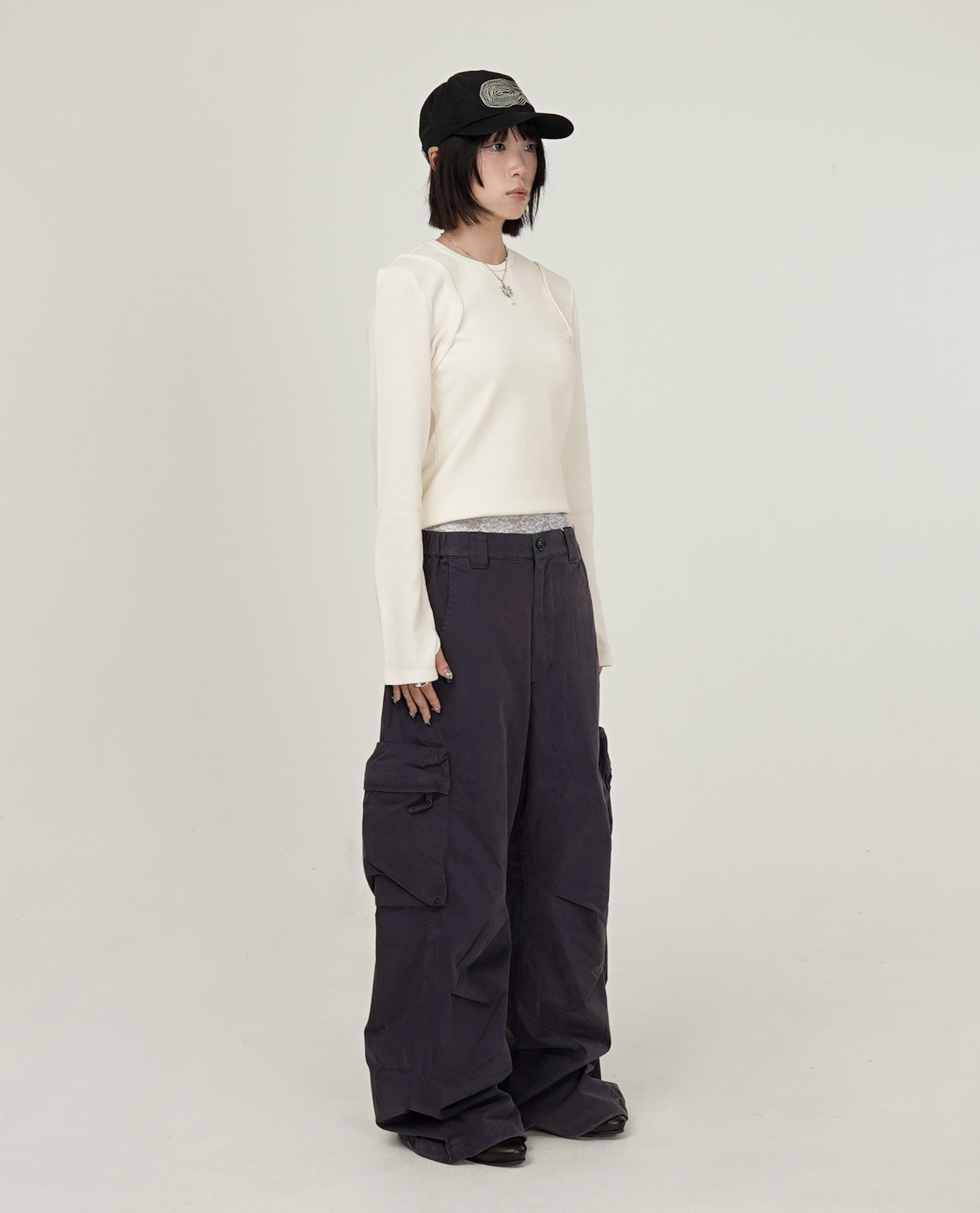 999HUMANITY ADVENTURE BLEACHED CARGO PANT - 26FW