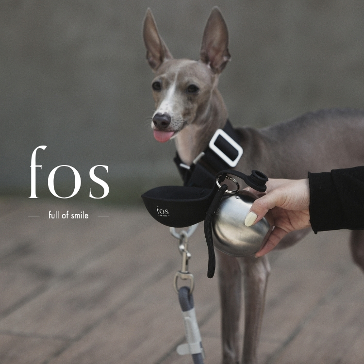 【日本 fos】寵物外出水瓶｜Orb Bottle 銀黑款