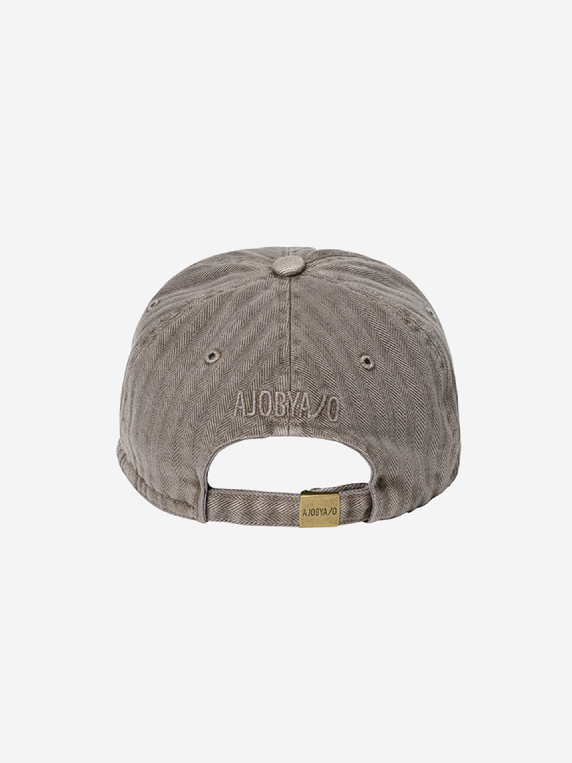 AJOBYAJO WASHED HERRINGBONE SOFT BRIM CAP棒球帽