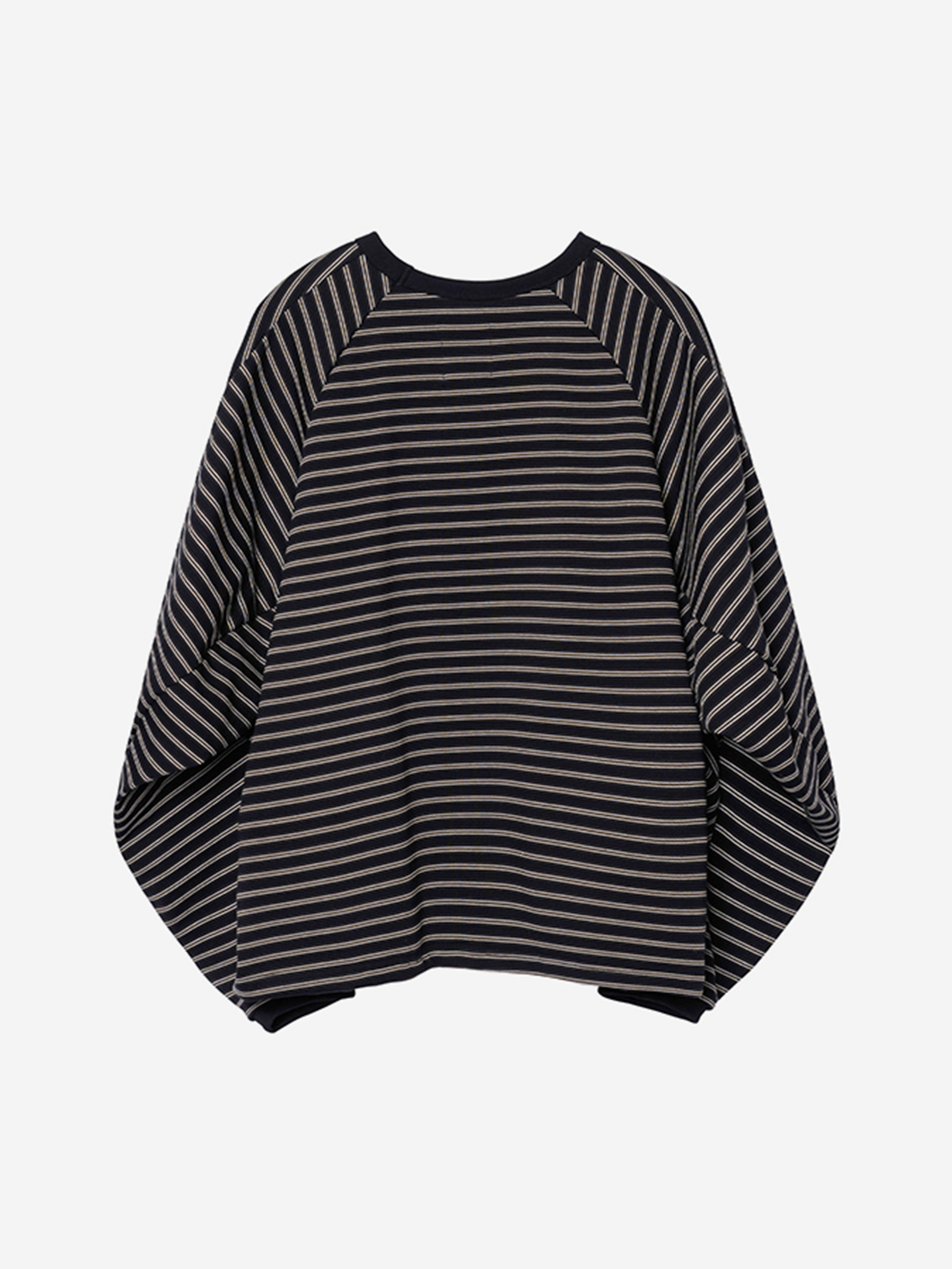 AJOBYAJO SCULPTED RAGLAN STRIPE LONG SLEEVE 上衣