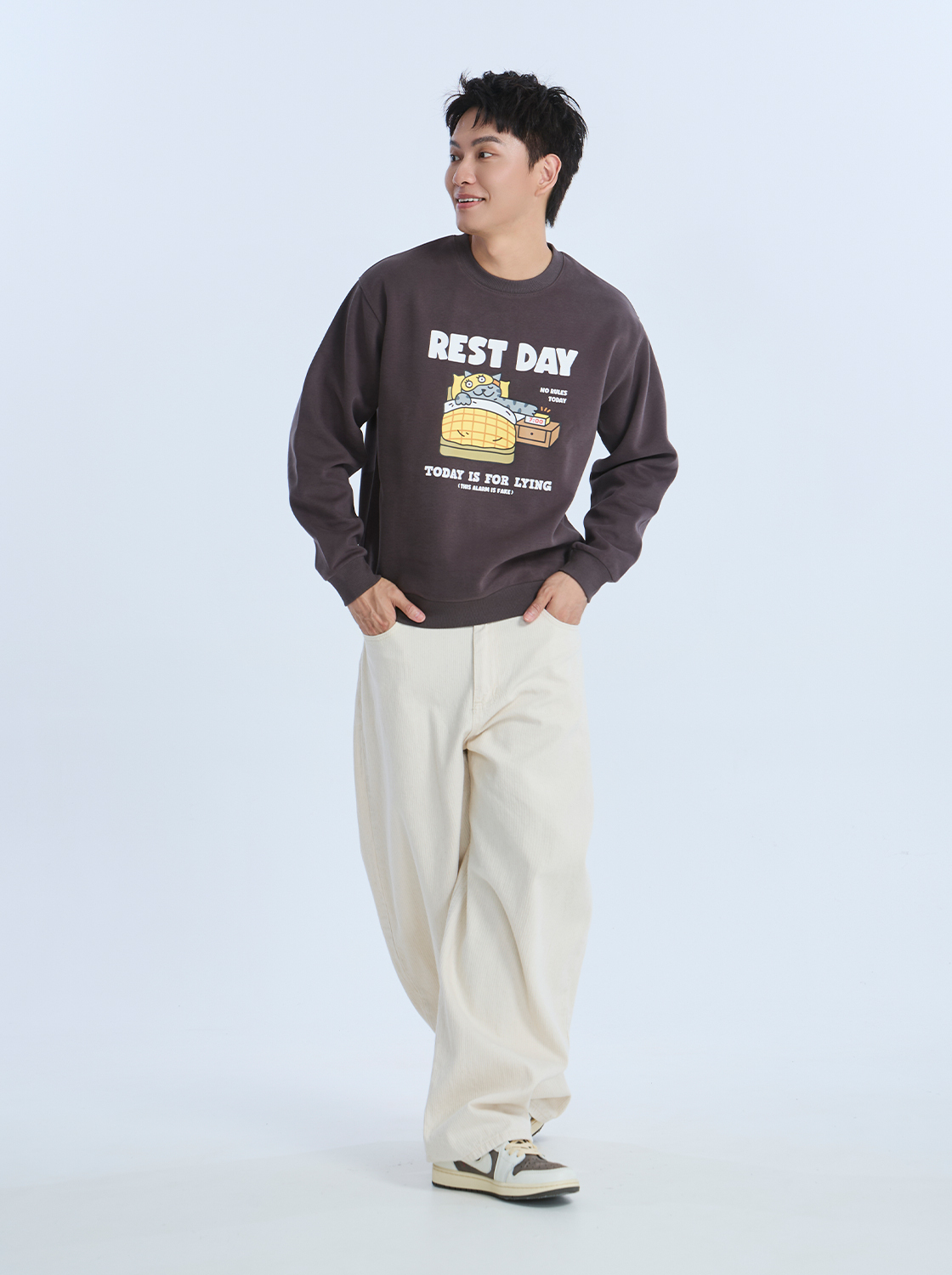 【任2件999】放縱一天吧印花大學TEE