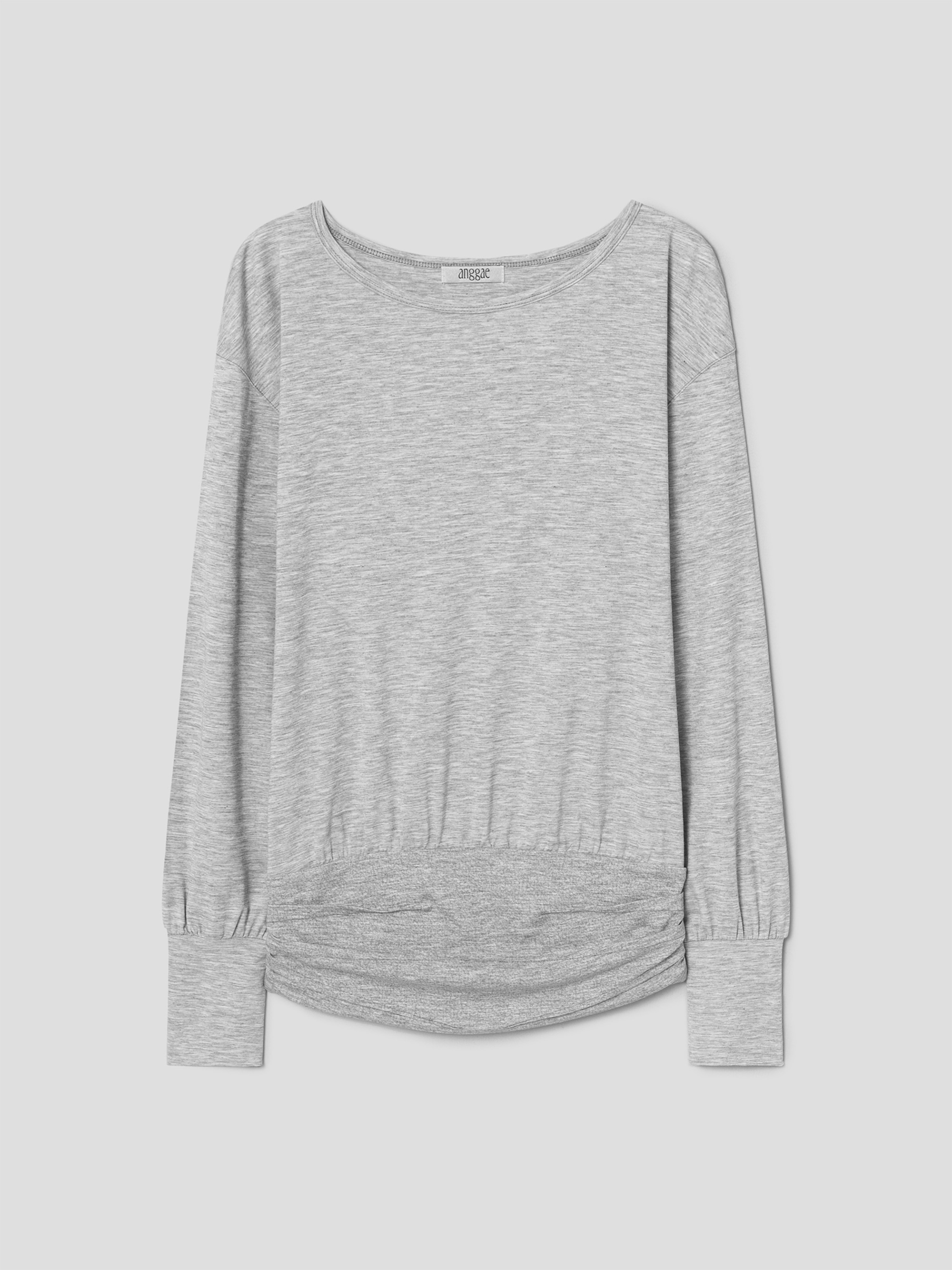 ANGGAE DRAPED BELT T-SHIRT 上衣