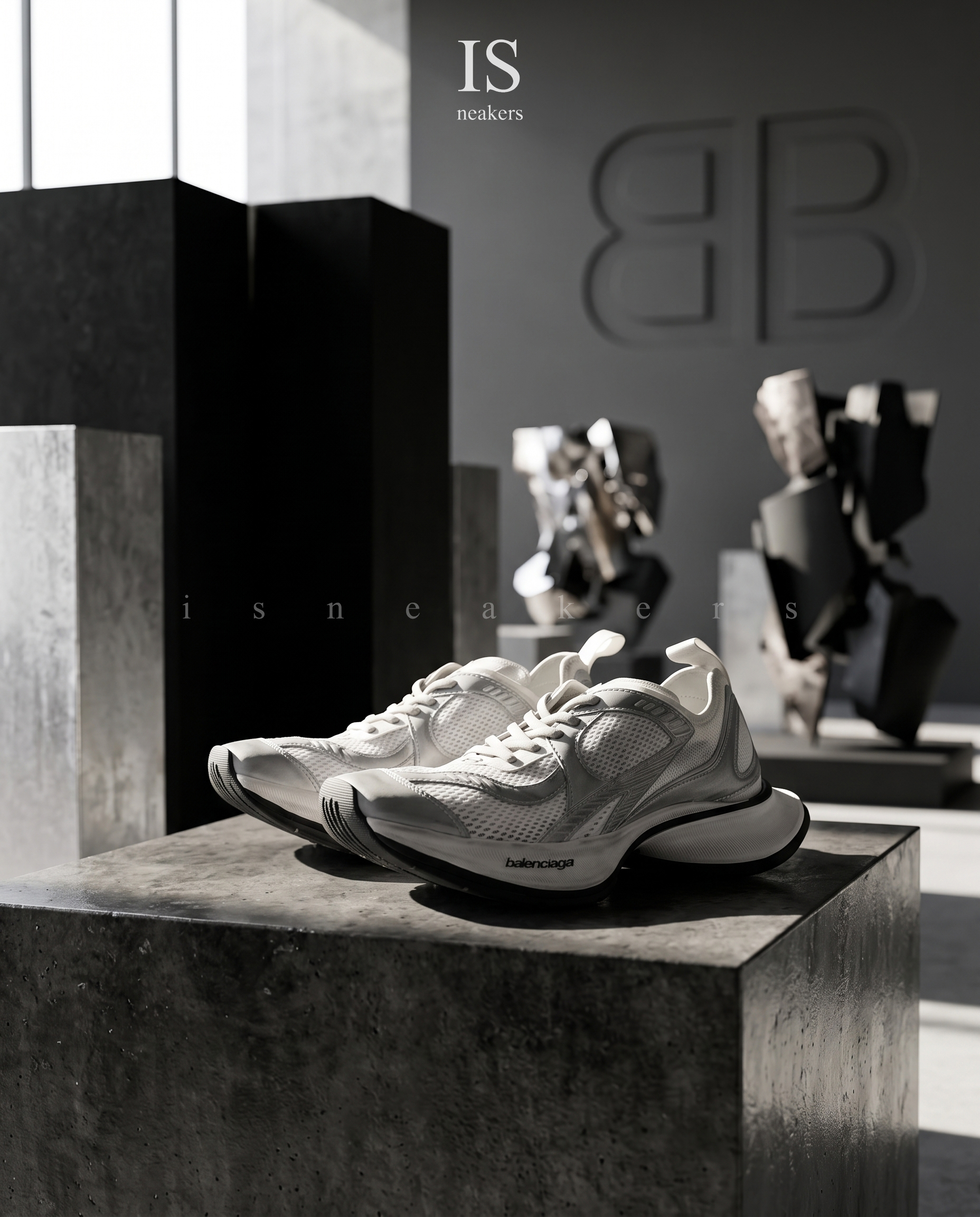 iSNEAKERS｜Balenciaga Circuit Snekaers "White Silver" 白銀色 老爹鞋