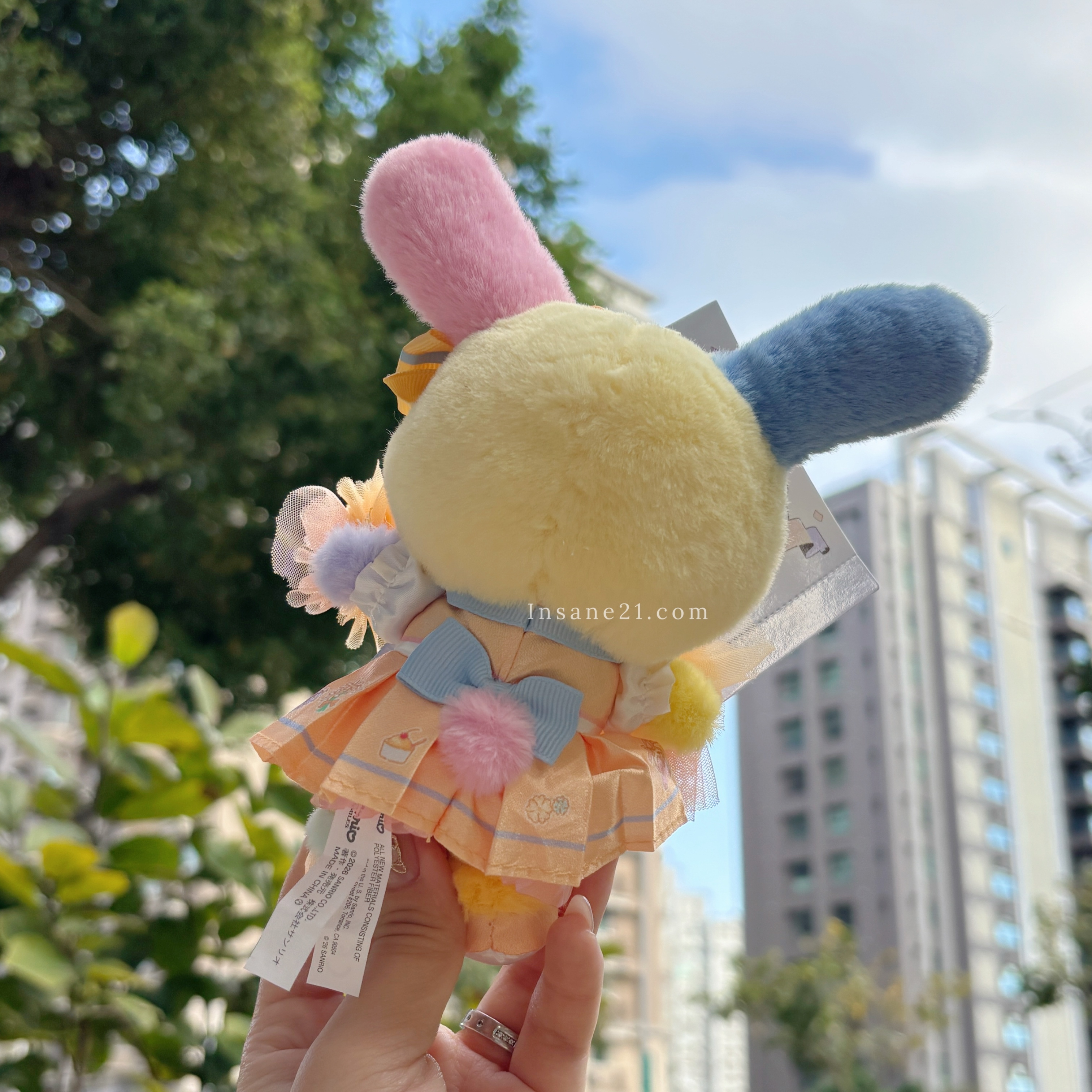 SANRIO USAHANA 三麗鷗 啦啦隊 花小兔 應援 絨毛吊飾 彩球 日本