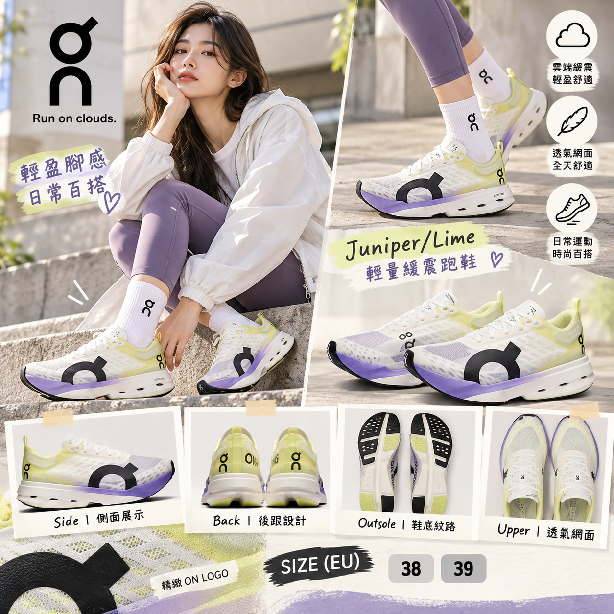 【預購】On N101526 Cloudboom Strike 女裝跑鞋 (黃紫漸變)