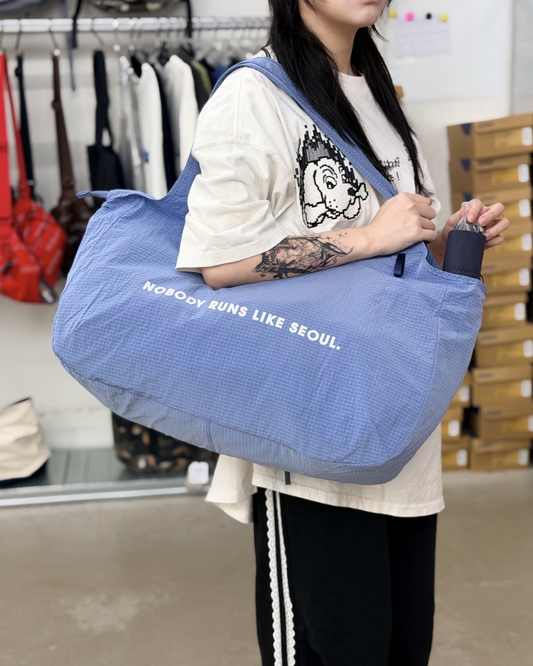 New Balance Seoul Exclusive Carry Bag- Blue