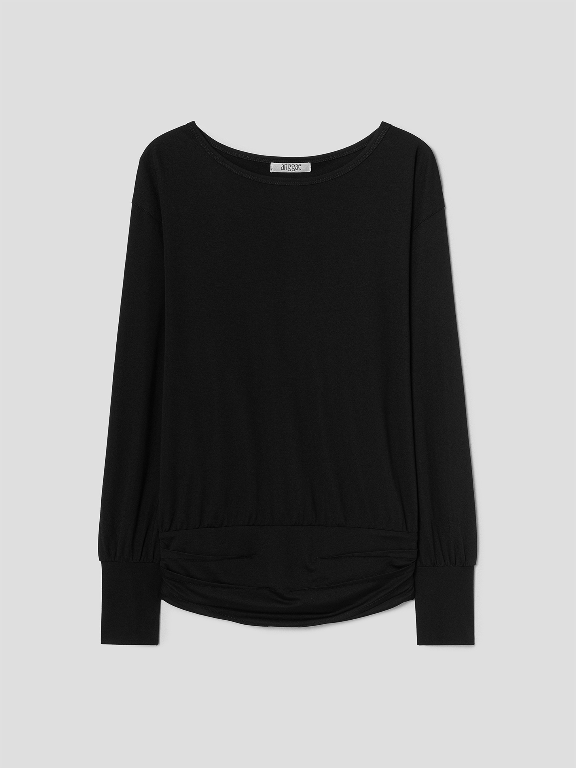 ANGGAE DRAPED BELT T-SHIRT 上衣