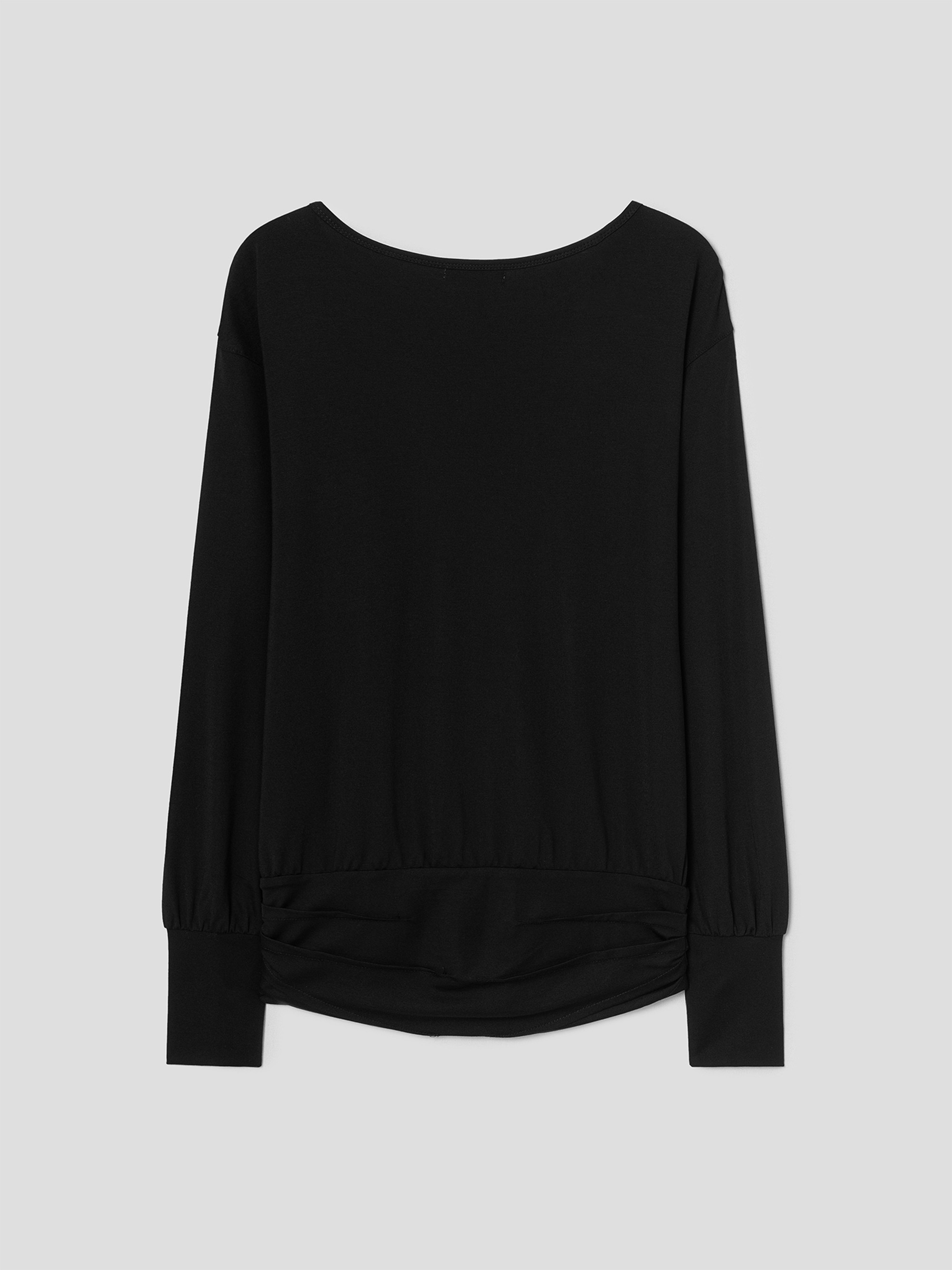 ANGGAE DRAPED BELT T-SHIRT 上衣