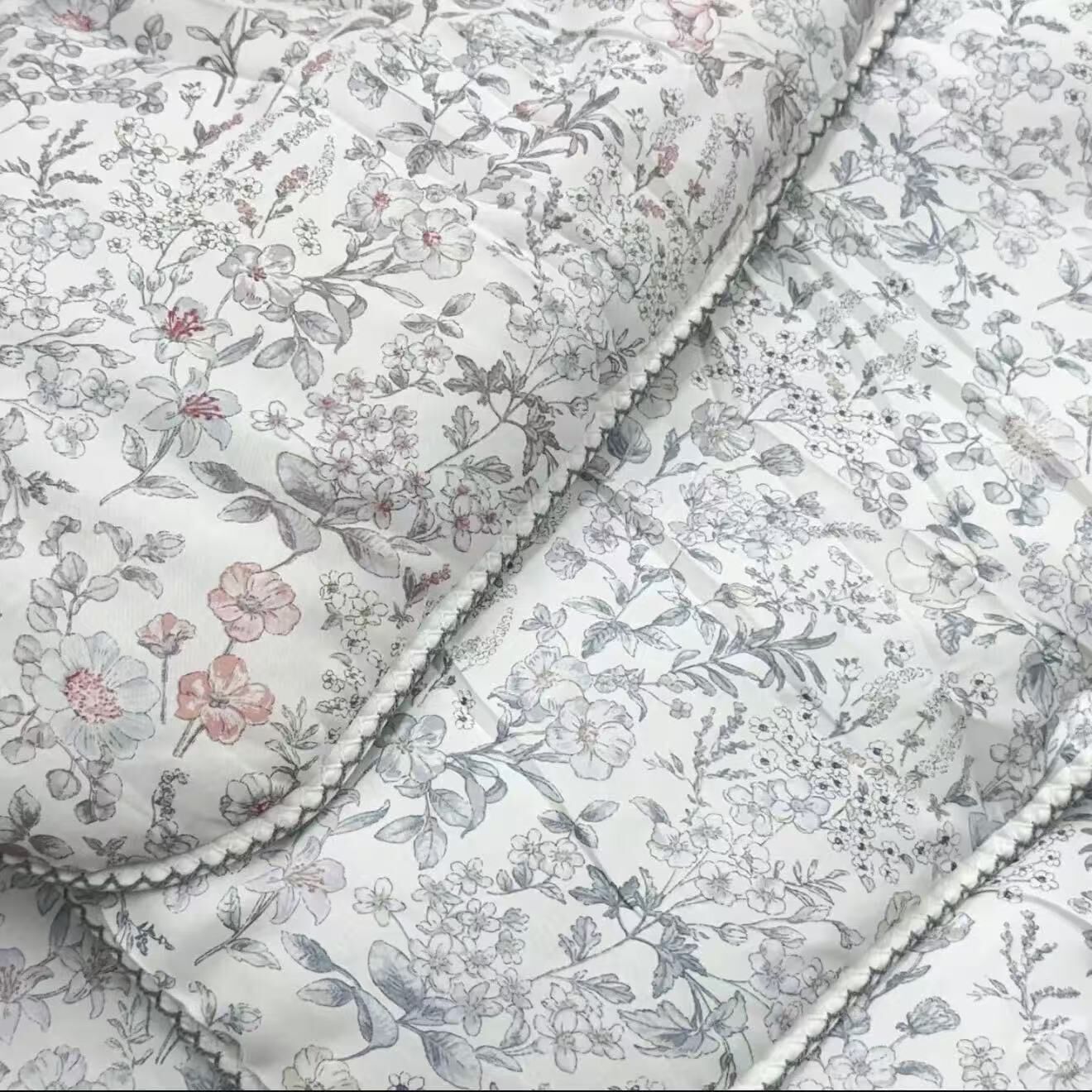 【直播】LX101504 複古手繪風大碎花冬被(100%莫代爾)