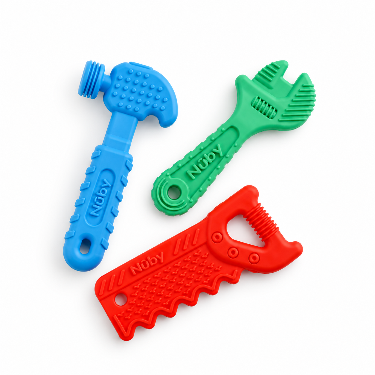 Nuby Silcone Tool Teether - 3 Pack