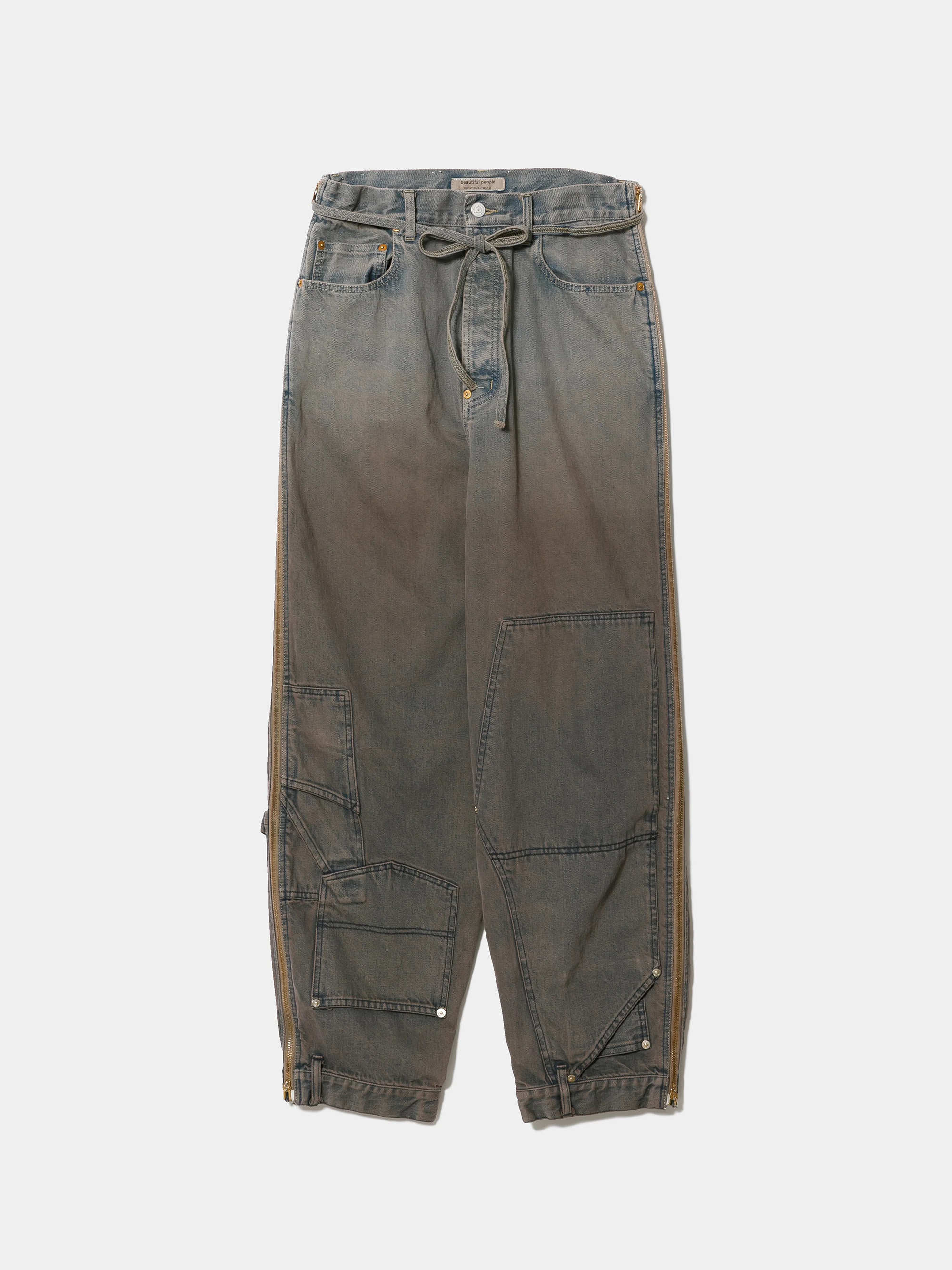 BEAUTIFUL PEOPLE DOUBLE END SELVEDGE DENIM PANTS GRADATION