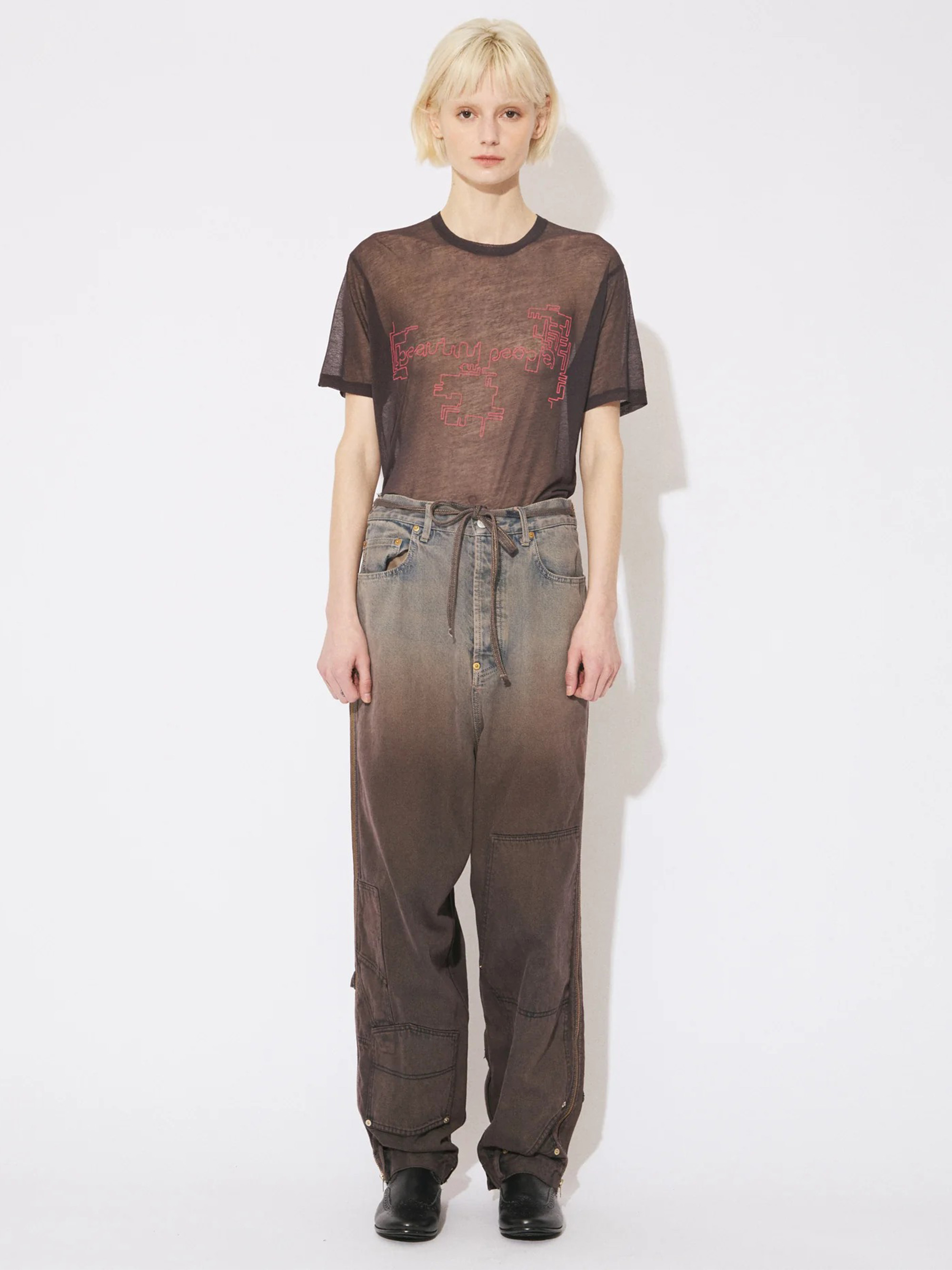 BEAUTIFUL PEOPLE DOUBLE END SELVEDGE DENIM PANTS GRADATION