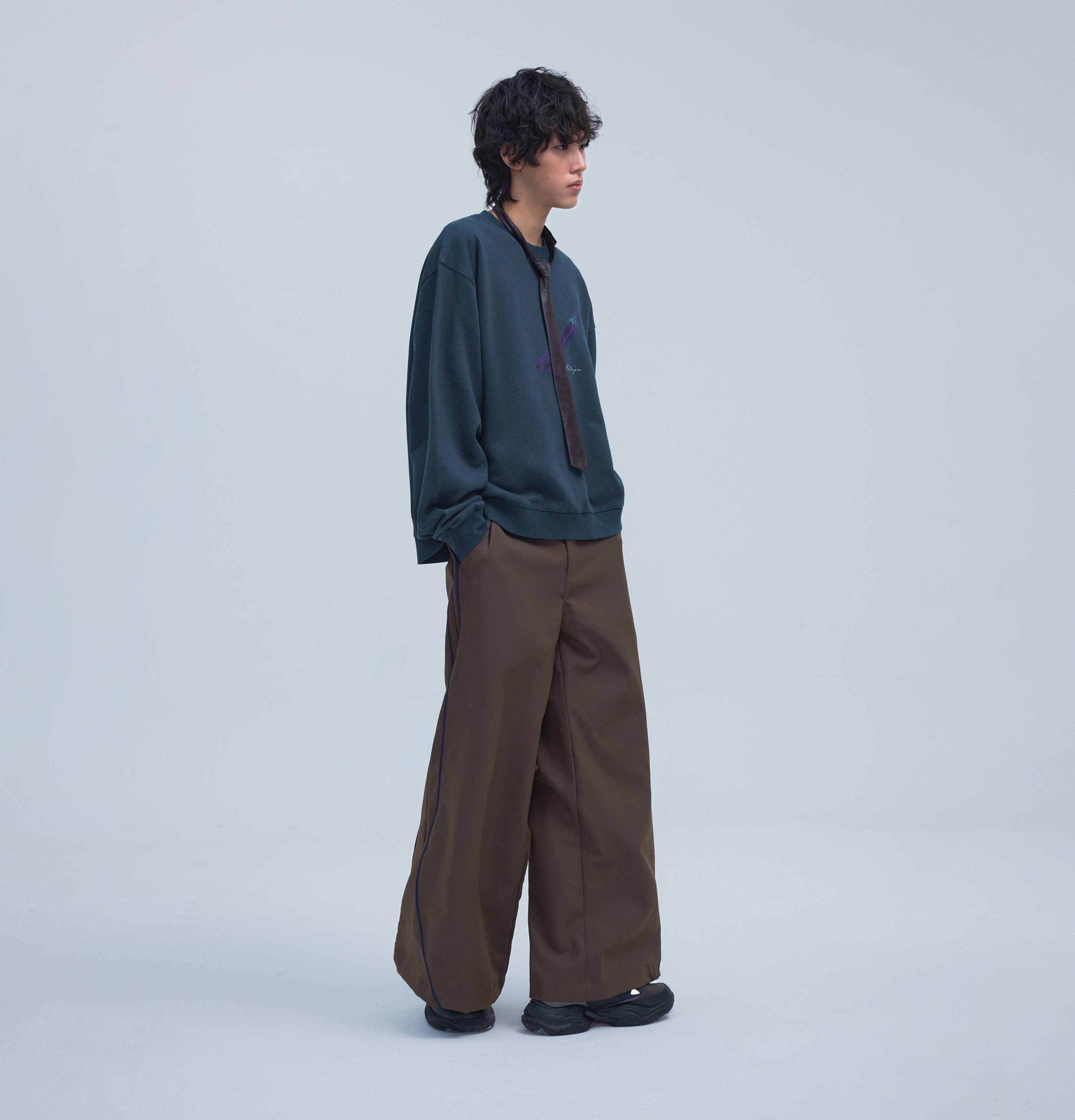 MELSIGN - 挑食俱樂部 - 茄子大學 Tee - Navy