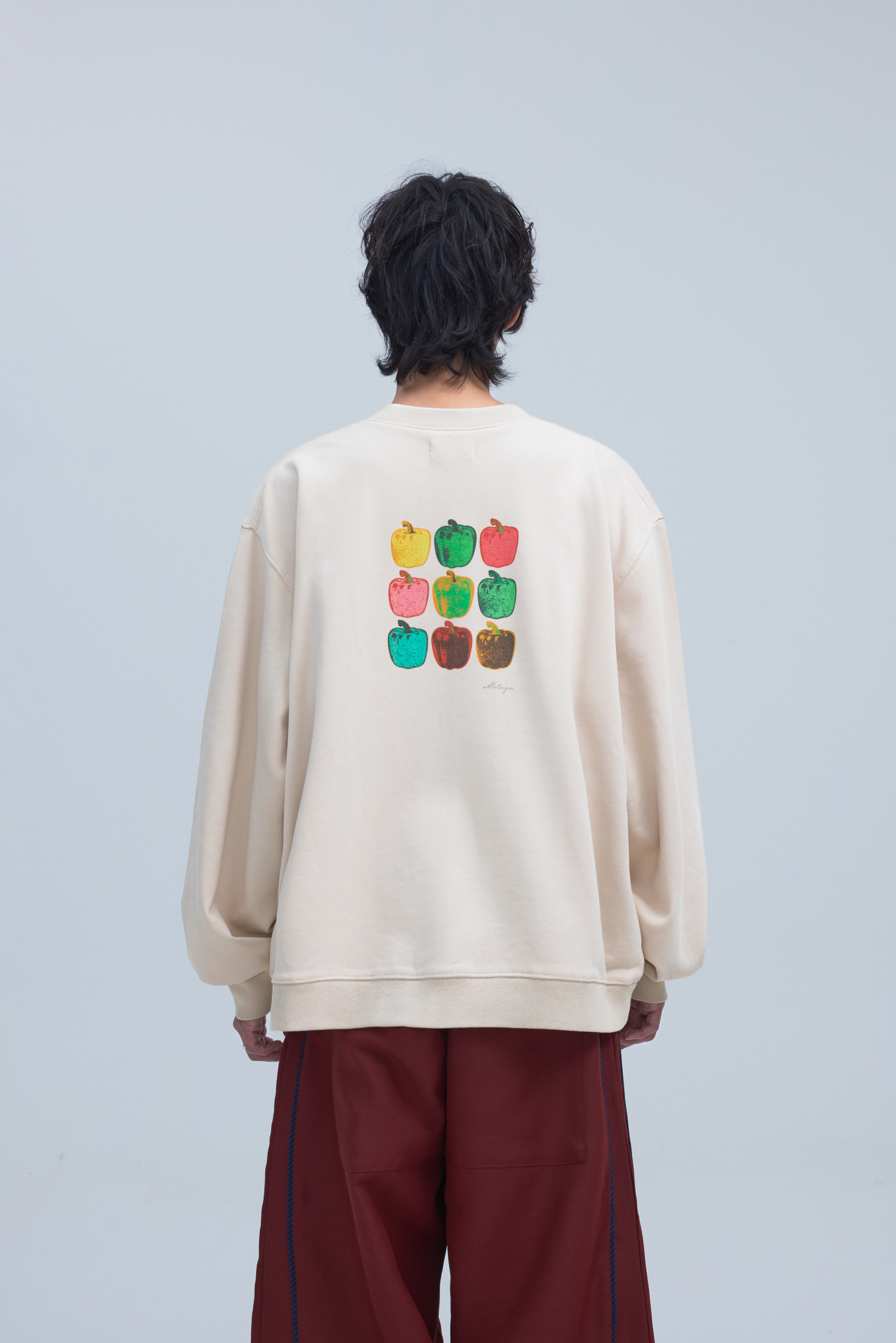 MELSIGN - 挑食俱樂部 - 甜椒大學 Tee - Beige