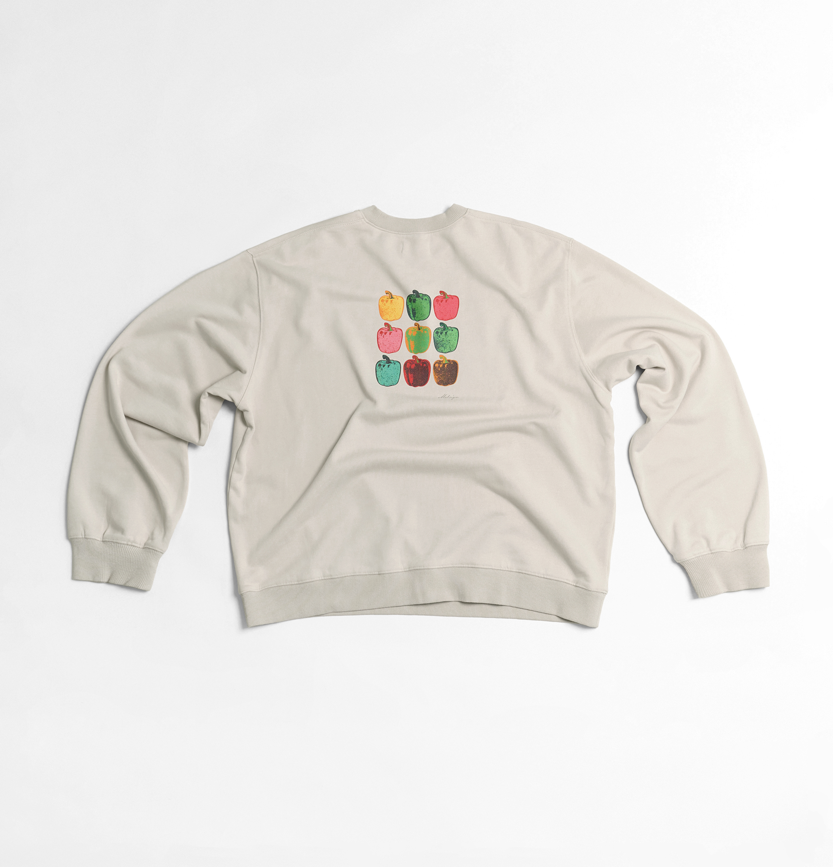 MELSIGN - 挑食俱樂部 - 甜椒大學 Tee - Beige